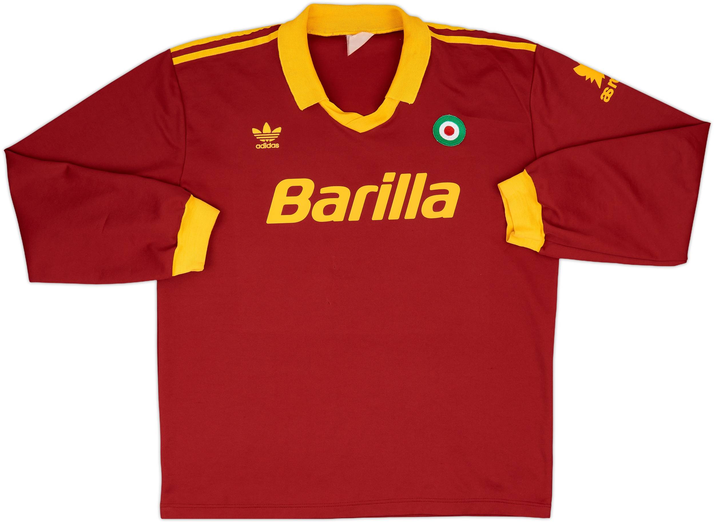 1991-92 Roma Home L/S Shirt - 8/10 - (XL)