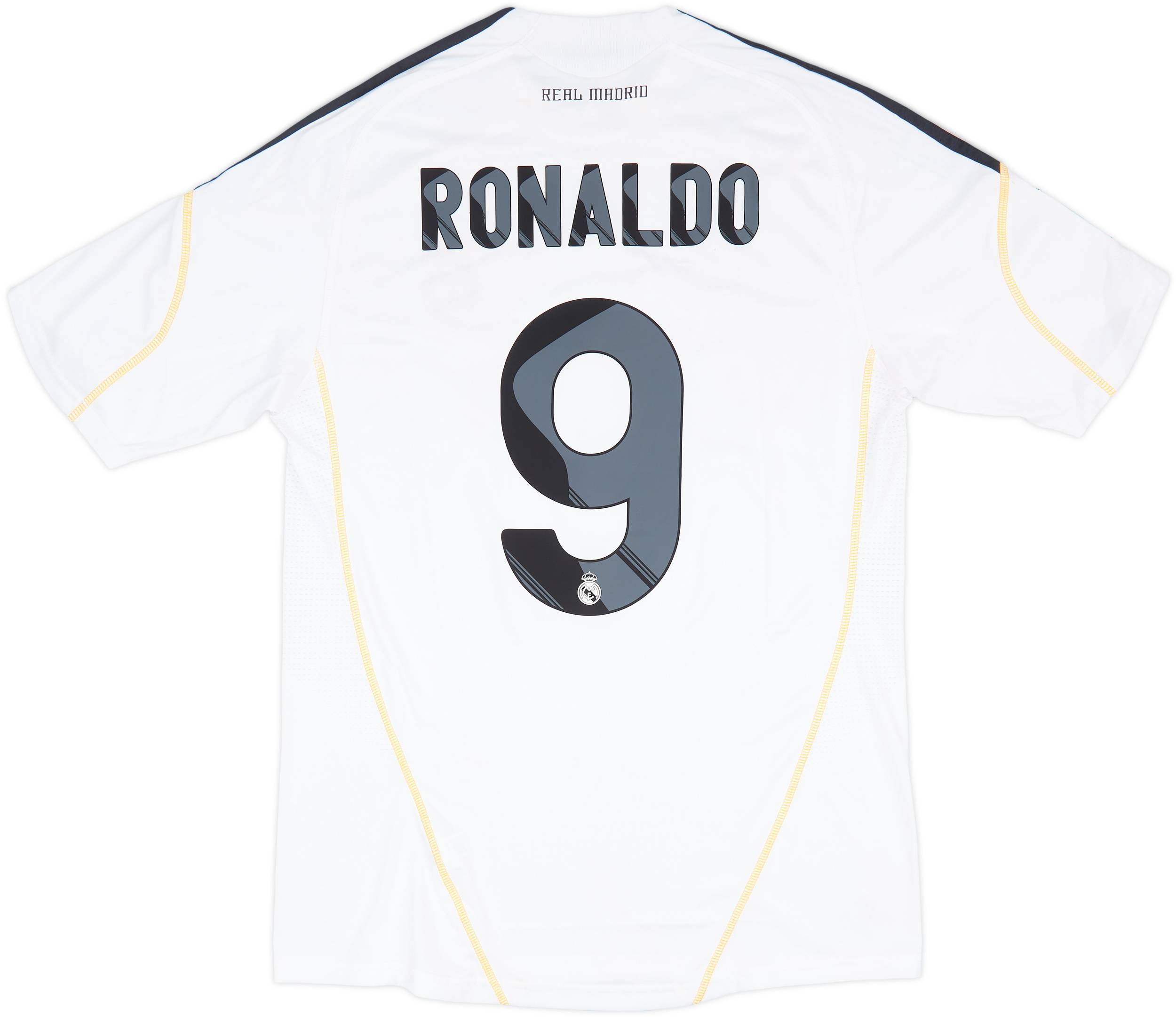 2009-10 Real Madrid Home Shirt Ronaldo #9 - 8/10 - (M)