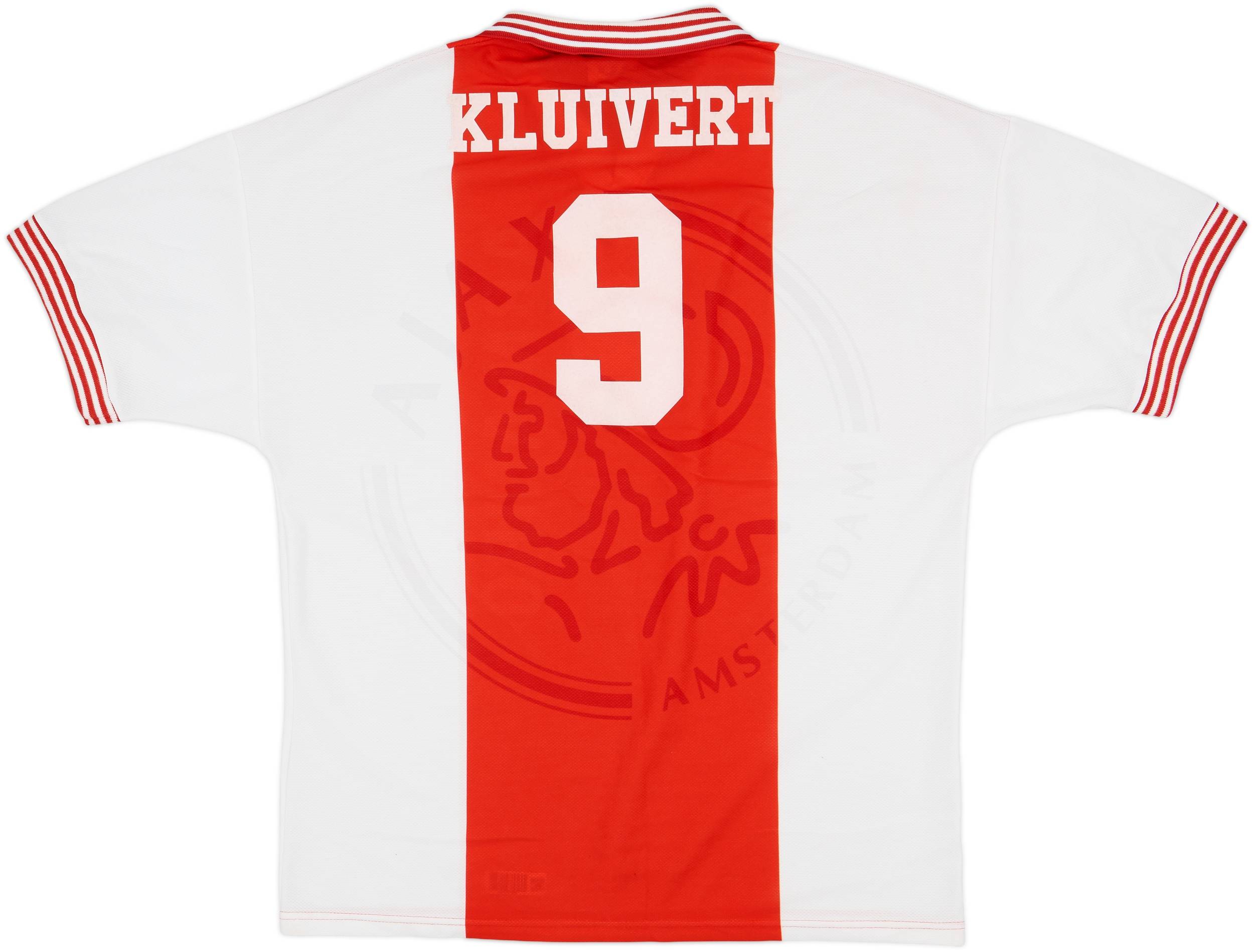 1995-96 Ajax Home Shirt Kluivert #9 - 8/10 - (XL)