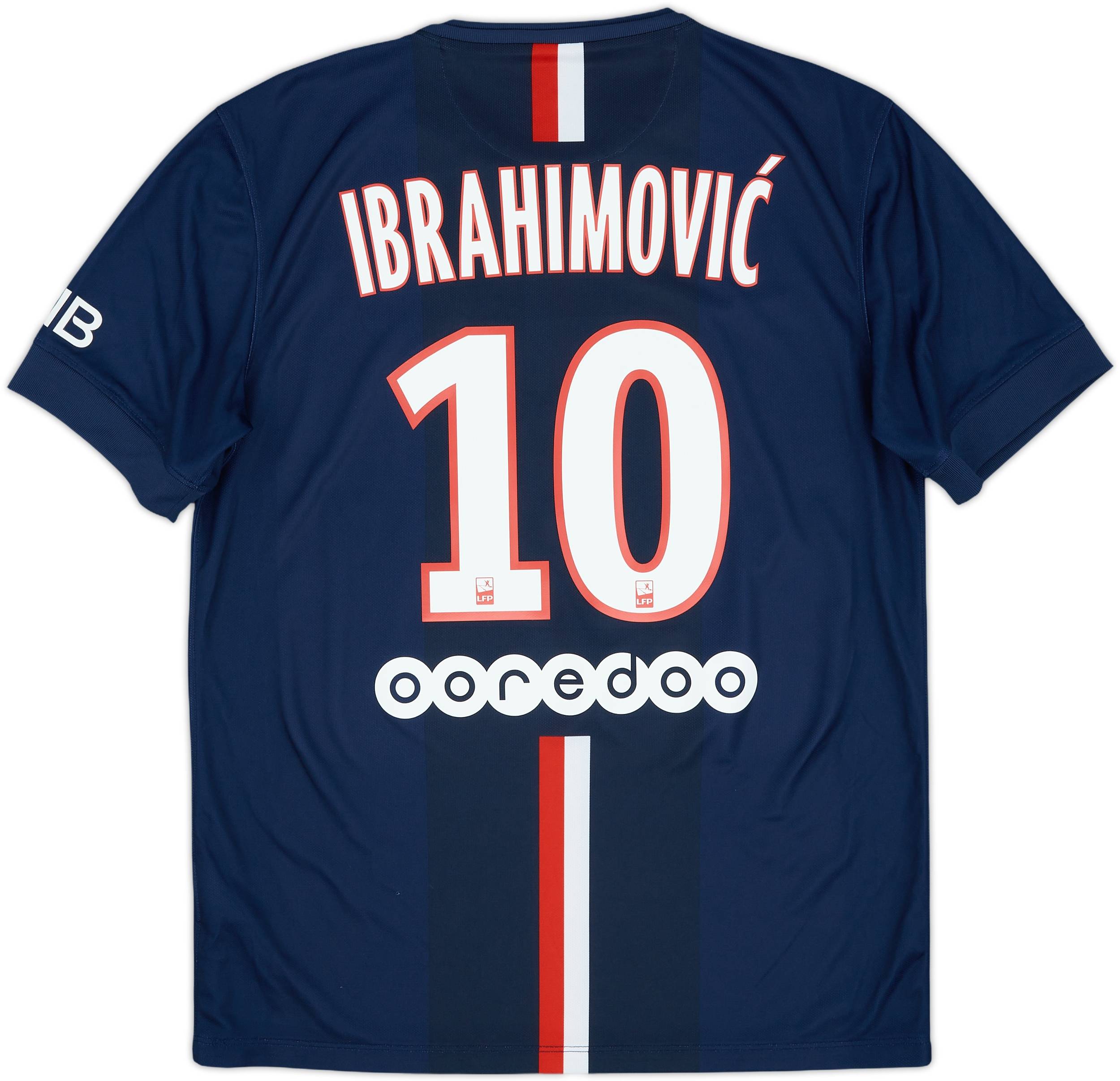 2014-15 Paris Saint-Germain Home Shirt Ibrahimovic #10 - 6/10 - (M)