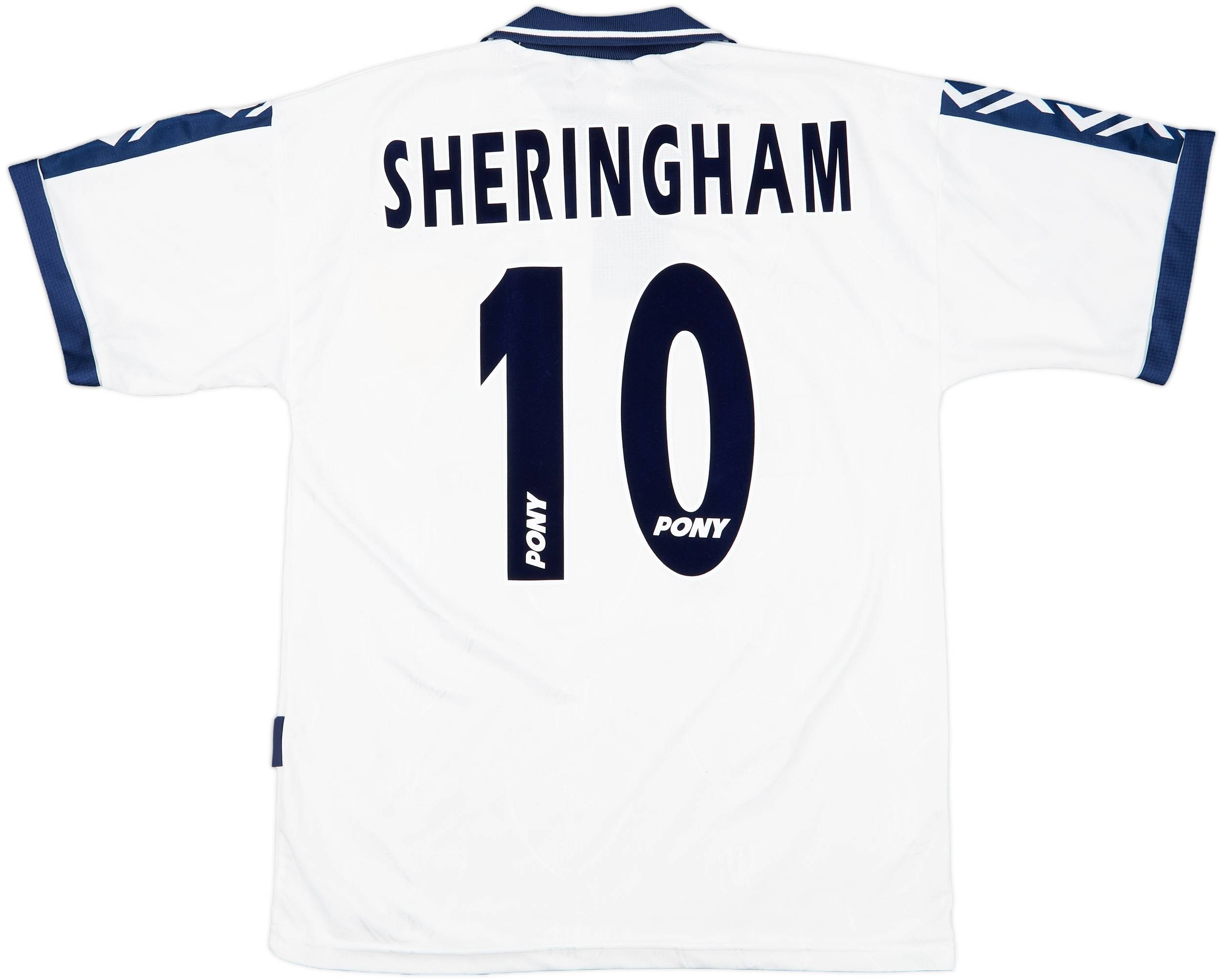 1995-97 Tottenham Home Shirt Sheringham #10 - 7/10 - (M)