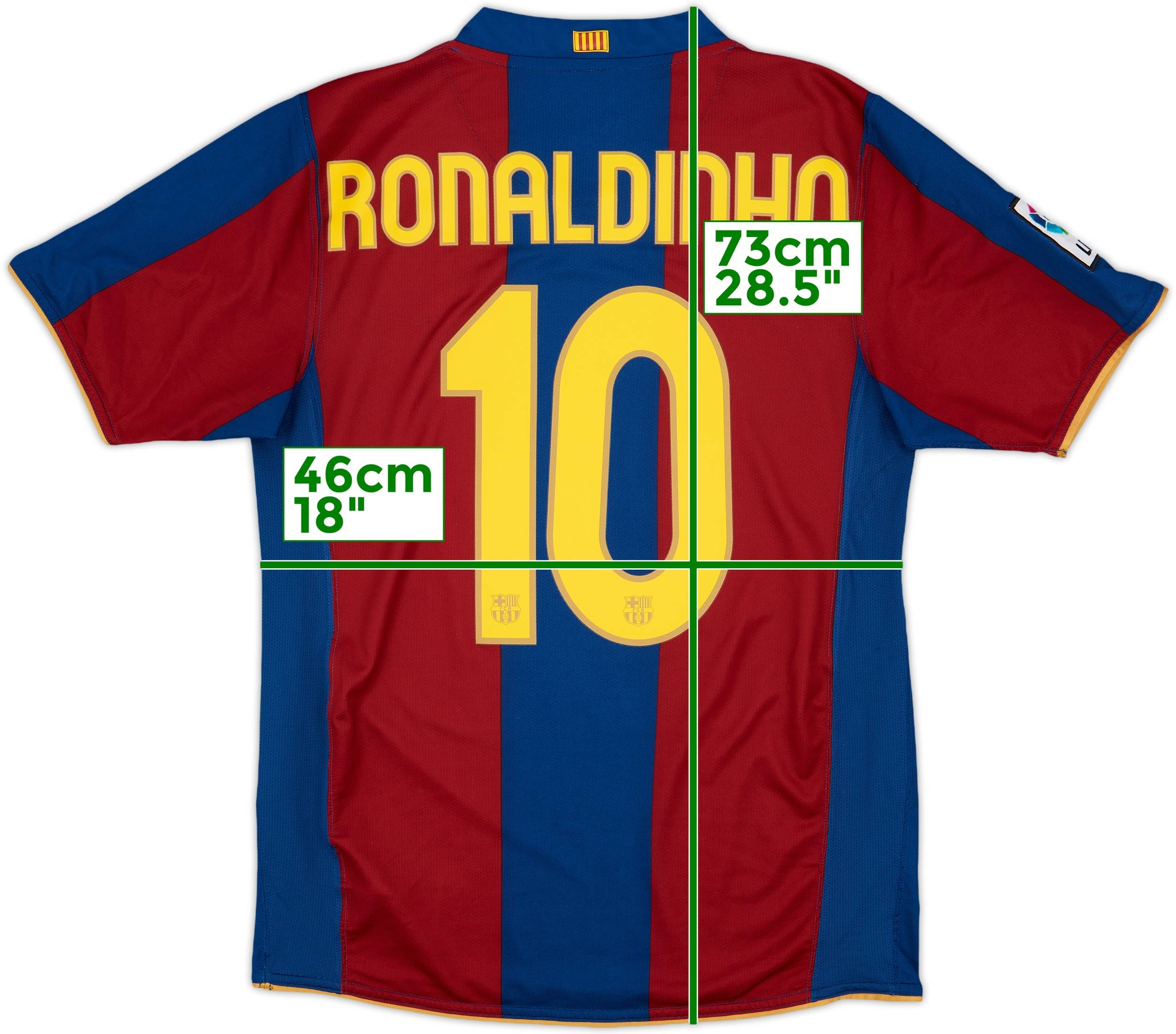 FC Barcelona Ronaldinho 10 シャツ Ronaldinho #10 Barcelona Home Jersey Official Product FCB