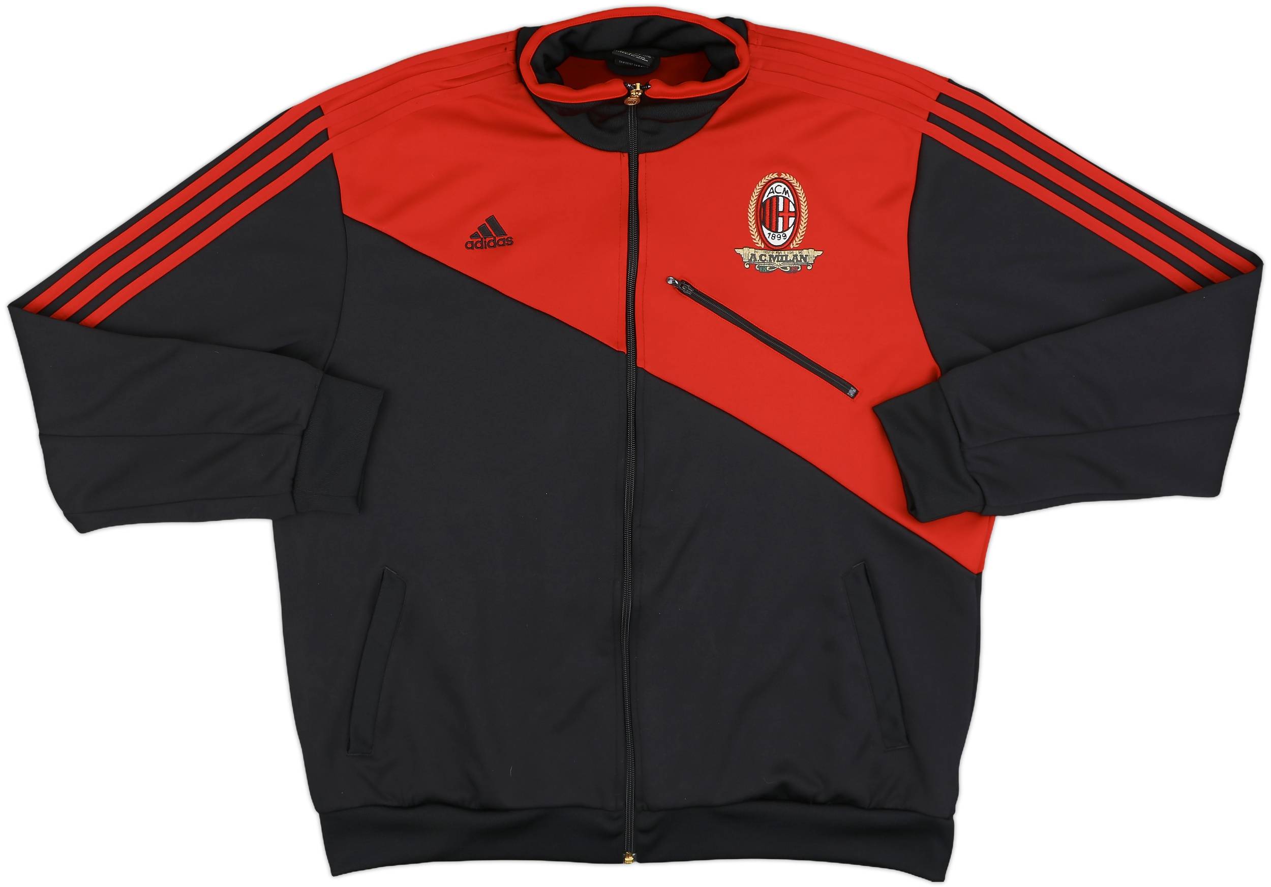 2010-11 AC Milan adidas Track Jacket - 10/10 - (XL)