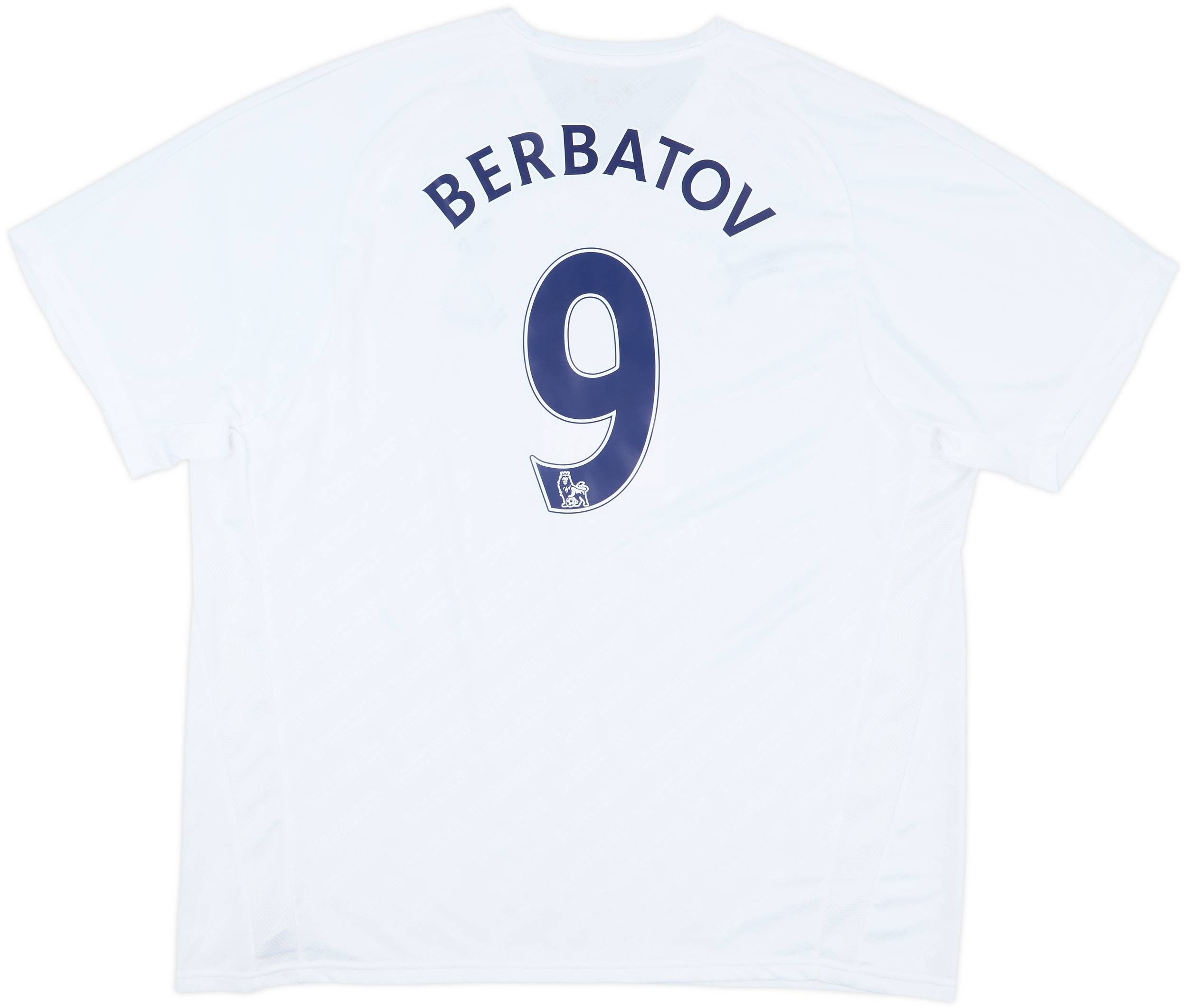 2007-08 Tottenham Home Shirt Berbatov #9 - 8/10 - (3XL)