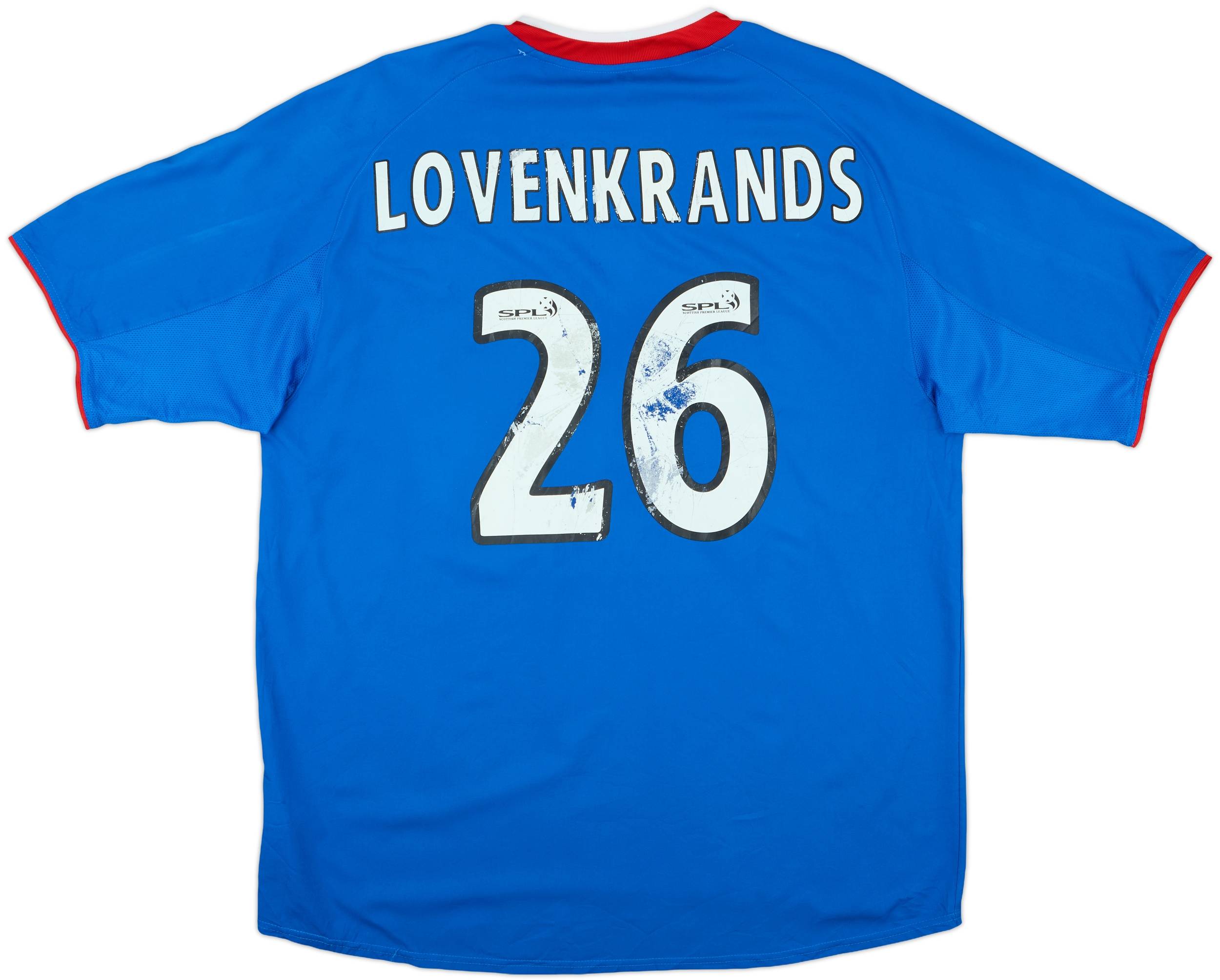 2003-05 Rangers Home Shirt Lovenkrands #26 - 4/10 - (XL)