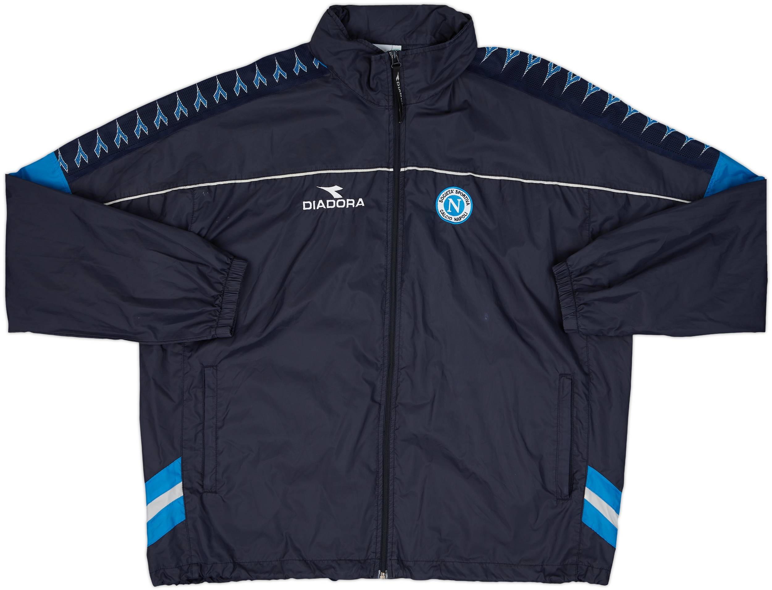 2000-01 Napoli Diadora Hooded Rain Jacket - 8/10 - (XXL)