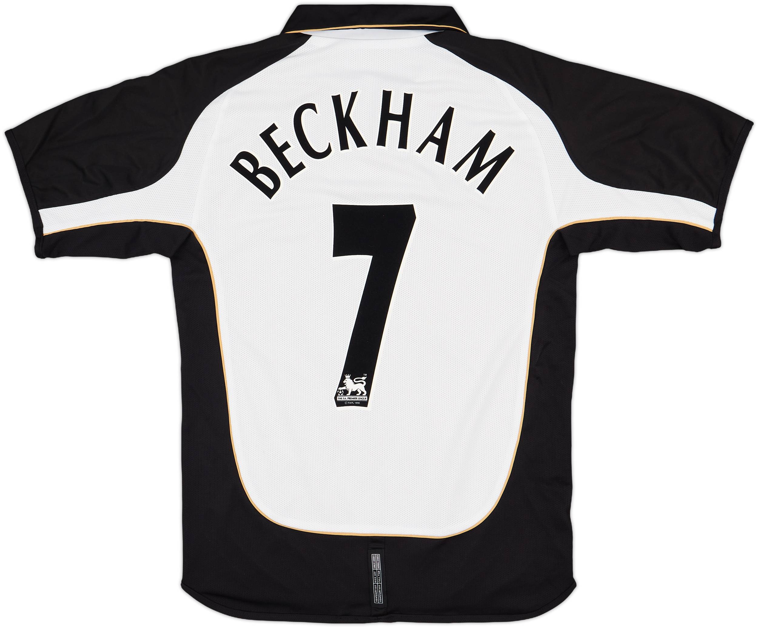 2001-02 Manchester United Centenary Away/Third Shirt Beckham #7 - 8/10 - (S)