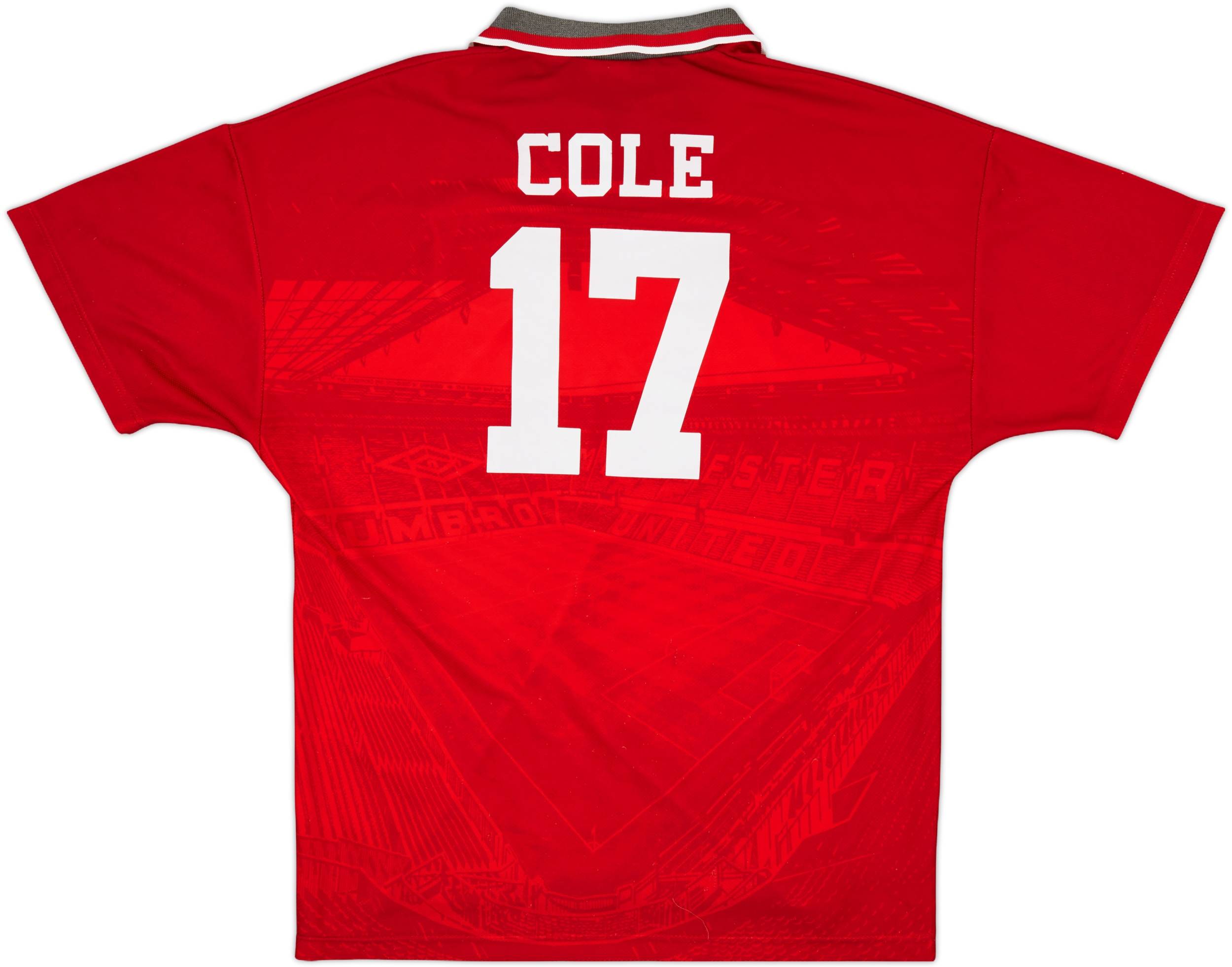 1994-96 Manchester United Home Shirt Cole #17 - 6/10 - (L)