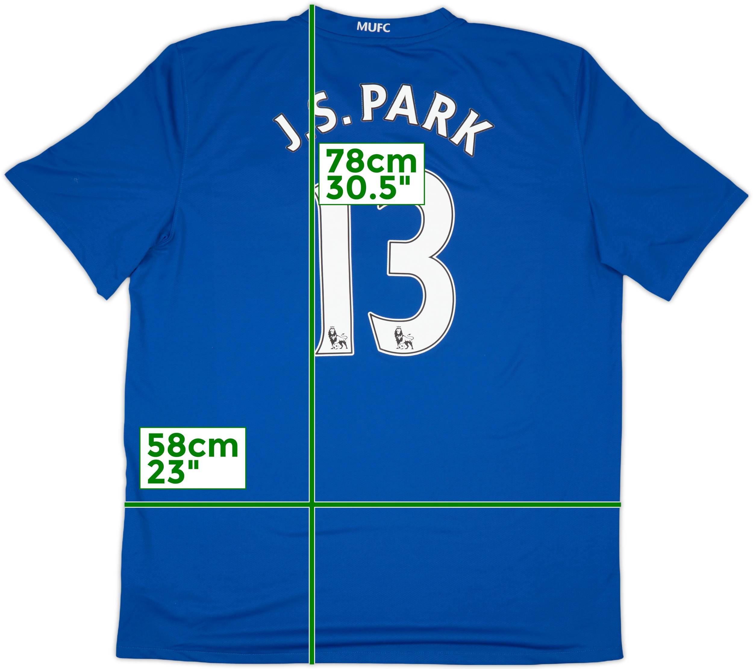 2008-09 Manchester United Third Shirt J.S. Park #13 - 10/10