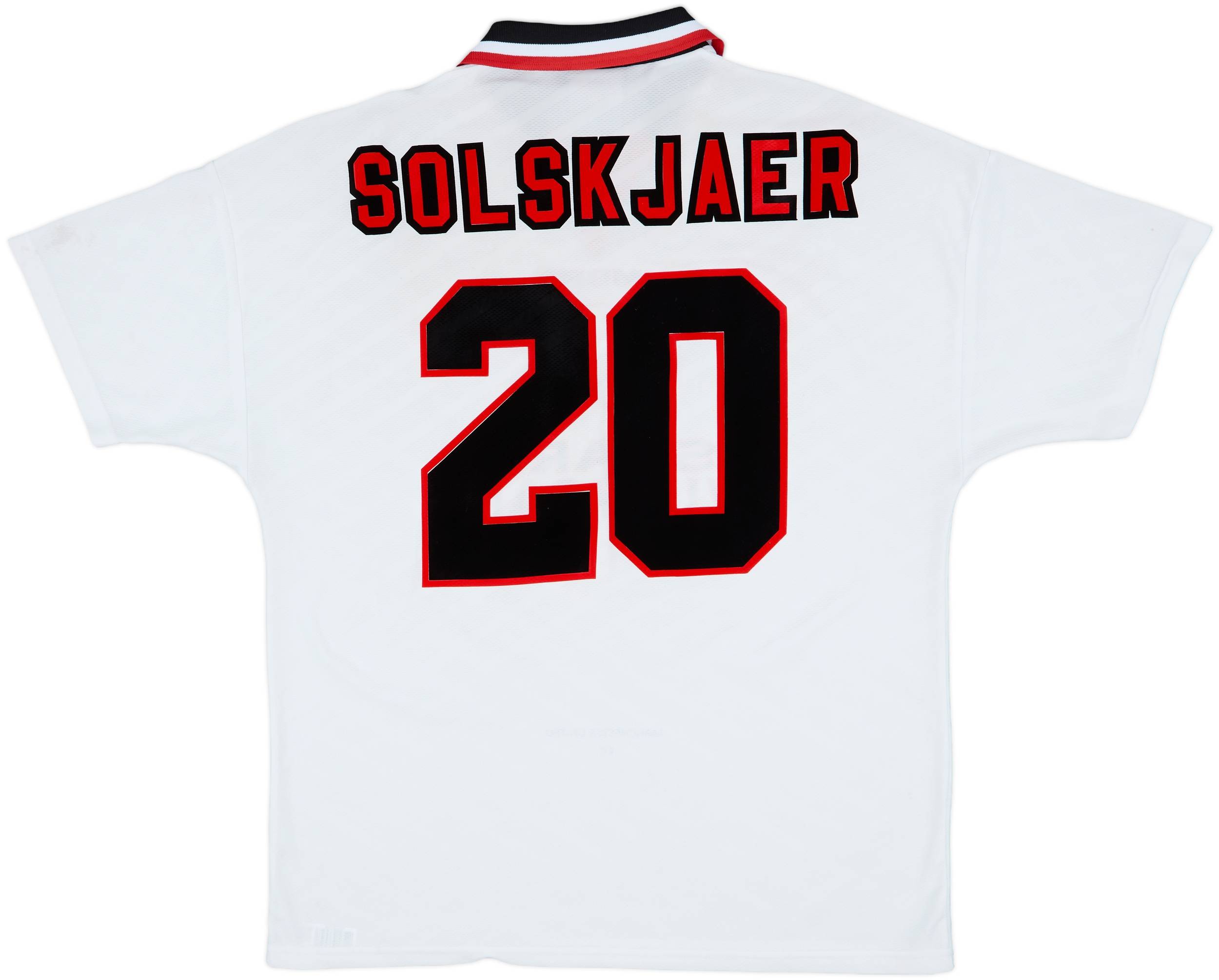 1996-97 Manchester United Away Shirt Solskjaer #20 - 5/10 - (XL)