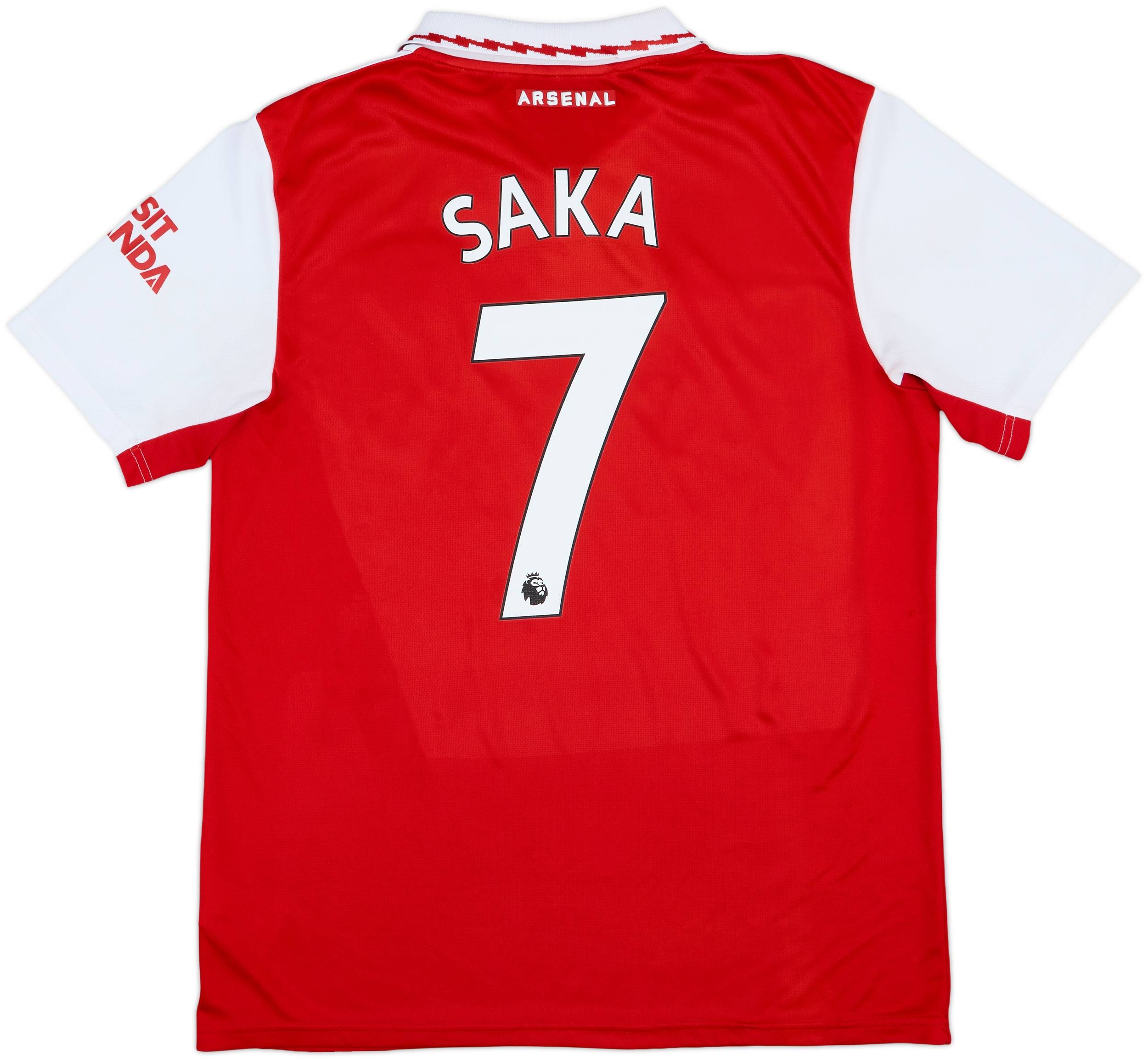 2022-23 Arsenal Home Shirt Saka #7 - 8/10 - (L)