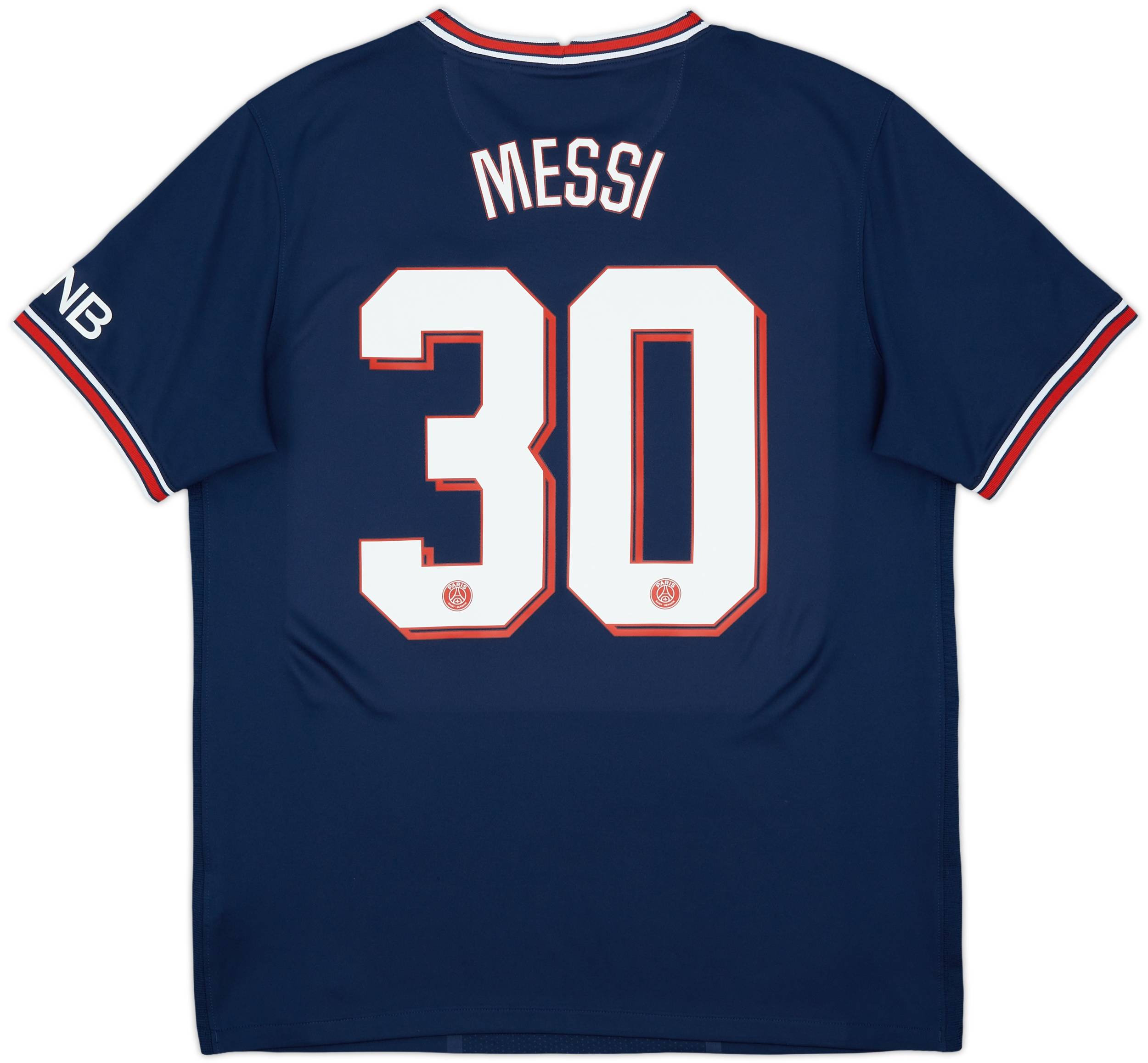 2021-22 Paris Saint-Germain Home Shirt Messi #30 - 9/10 - (L)