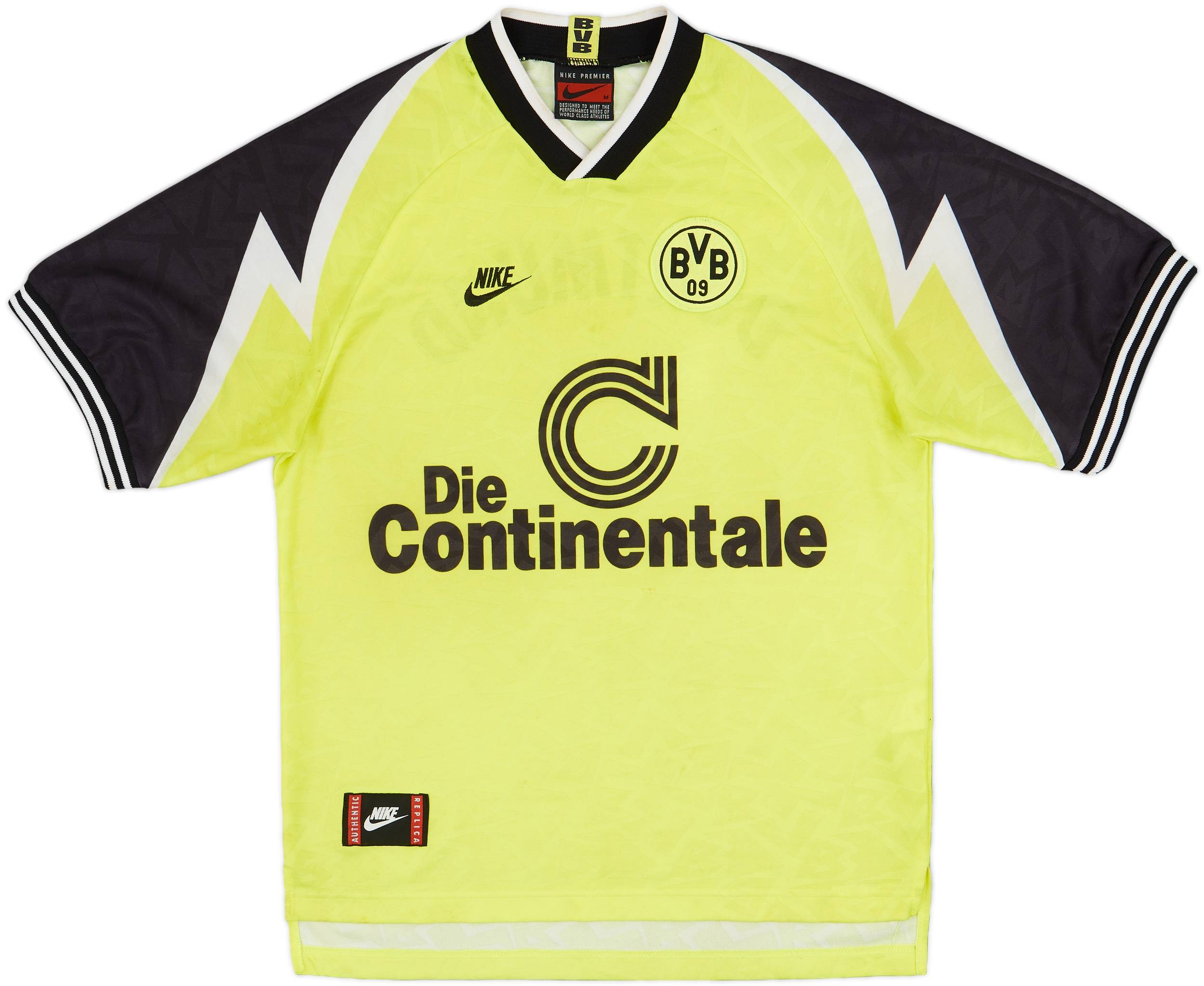 1995-96 Borussia Dortmund Home Shirt - 7/10 - (M)