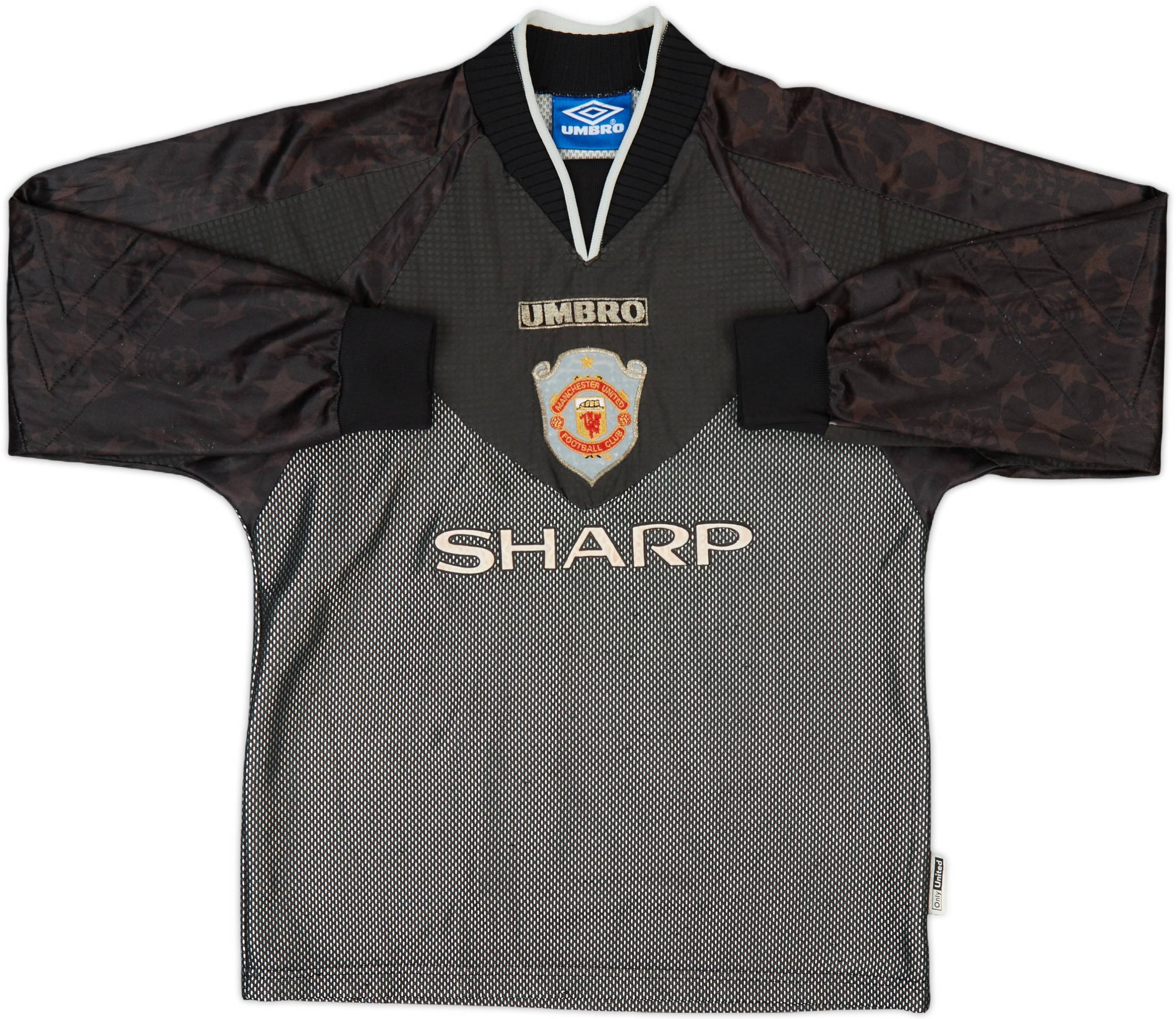 値引きする 1998-99 Manchester United CL GK Shirt - 6/10 - (L.Boys) ウェア