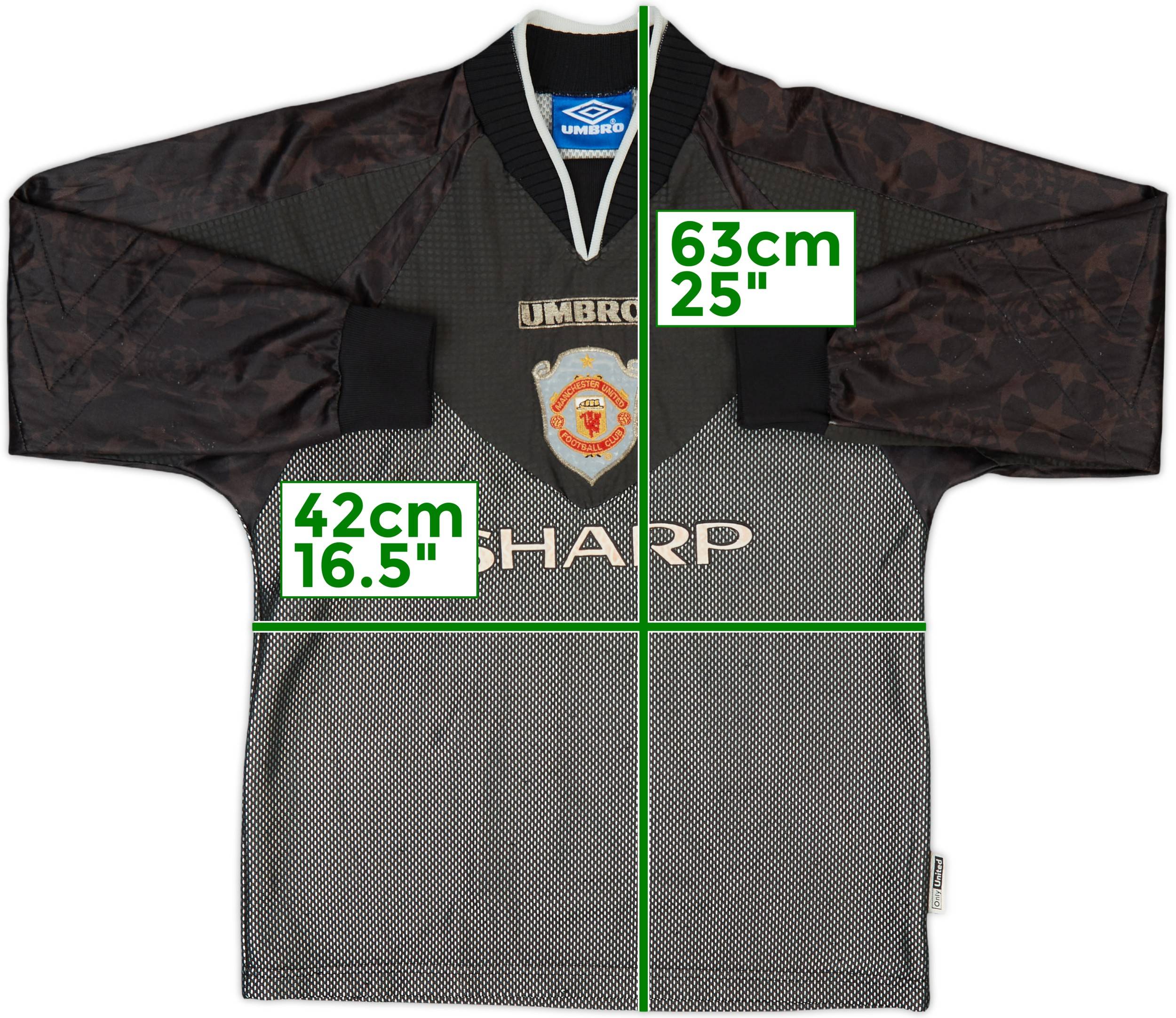 1998-99 Manchester United CL GK Shirt - 6/10 - (L.Boys)