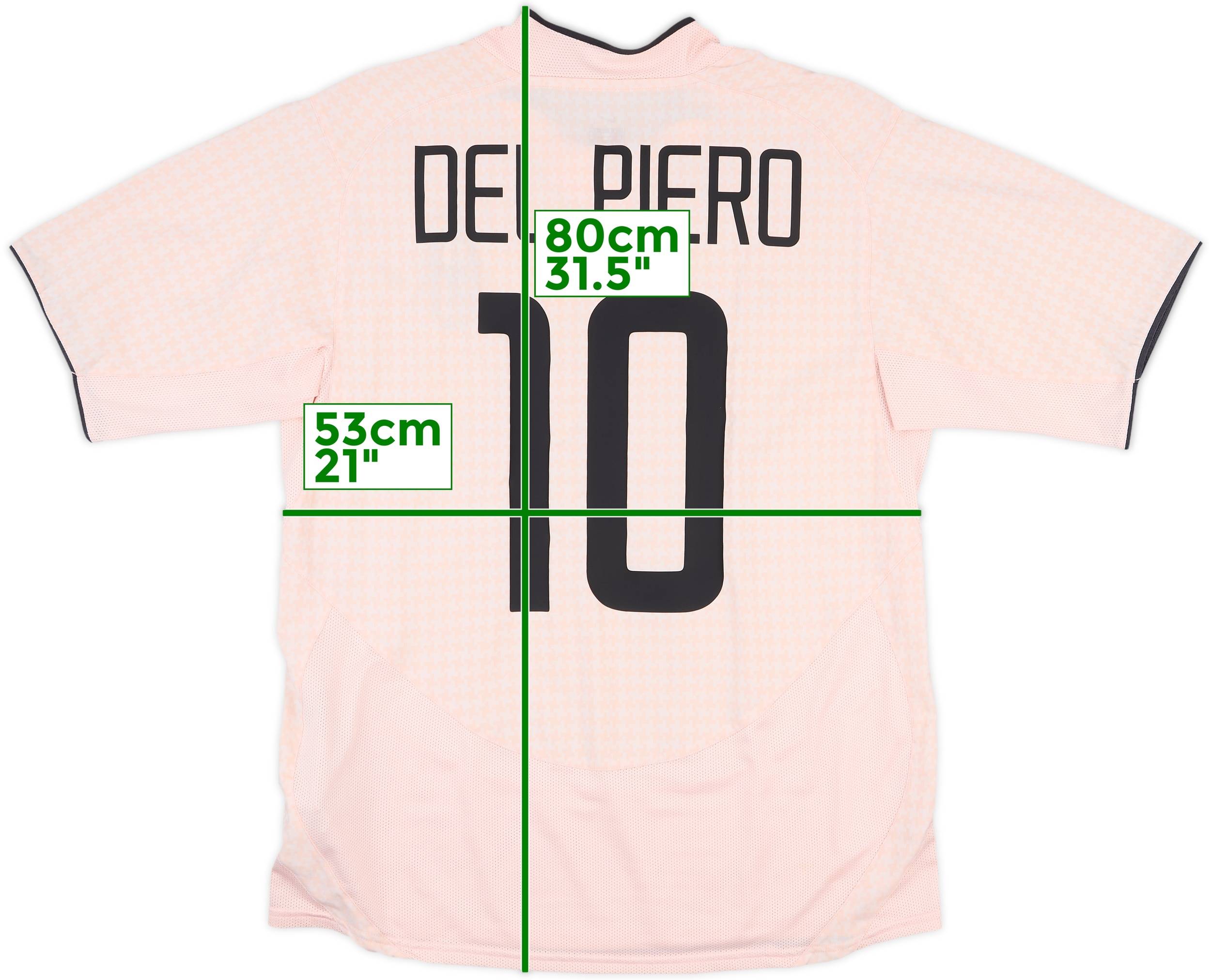 2003-04 Juventus Away Shirt Del Piero #10 - 7/10 - (M)