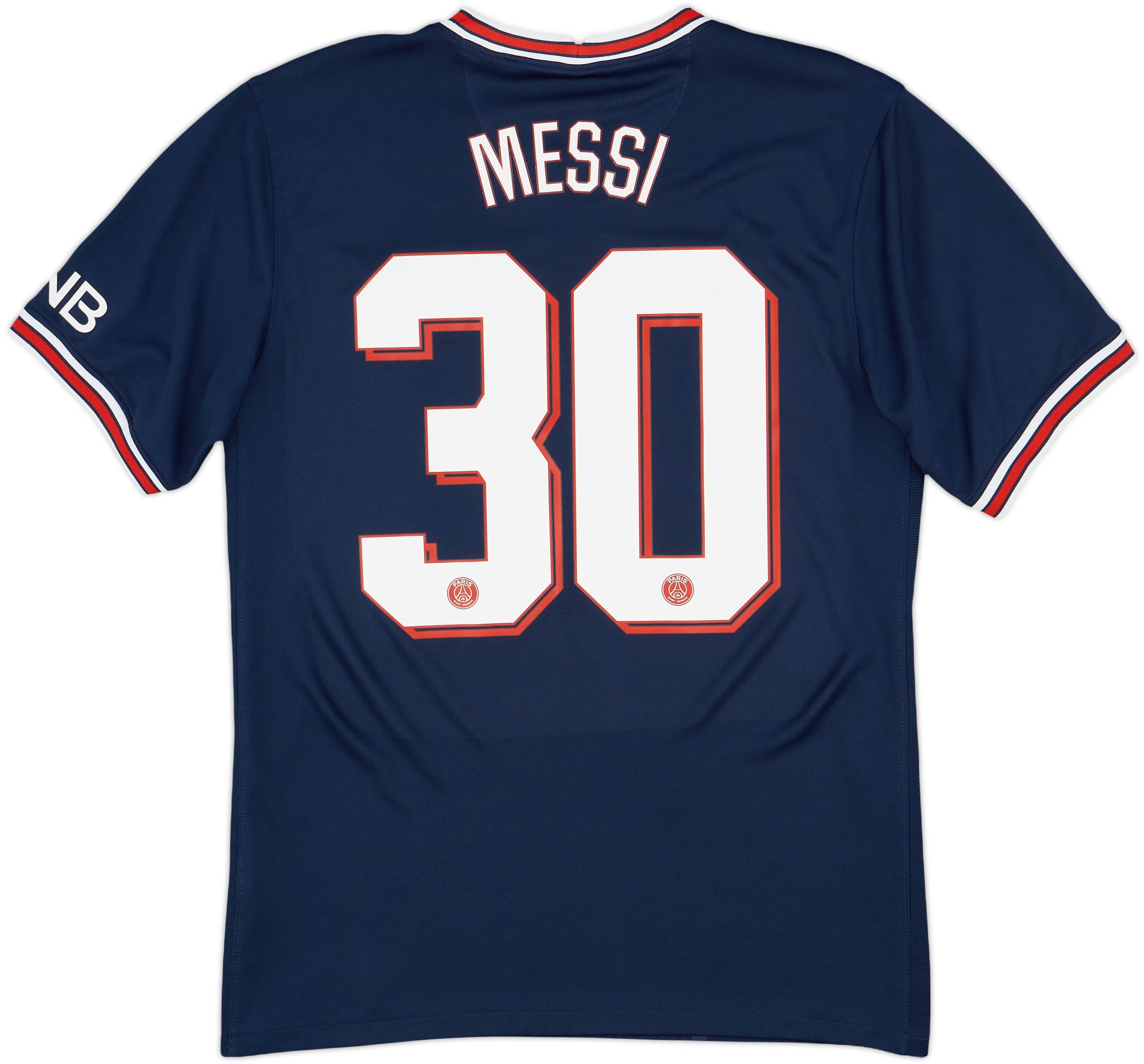 2021-22 Paris Saint-Germain Home Shirt Messi #30 - 9/10 - (M)