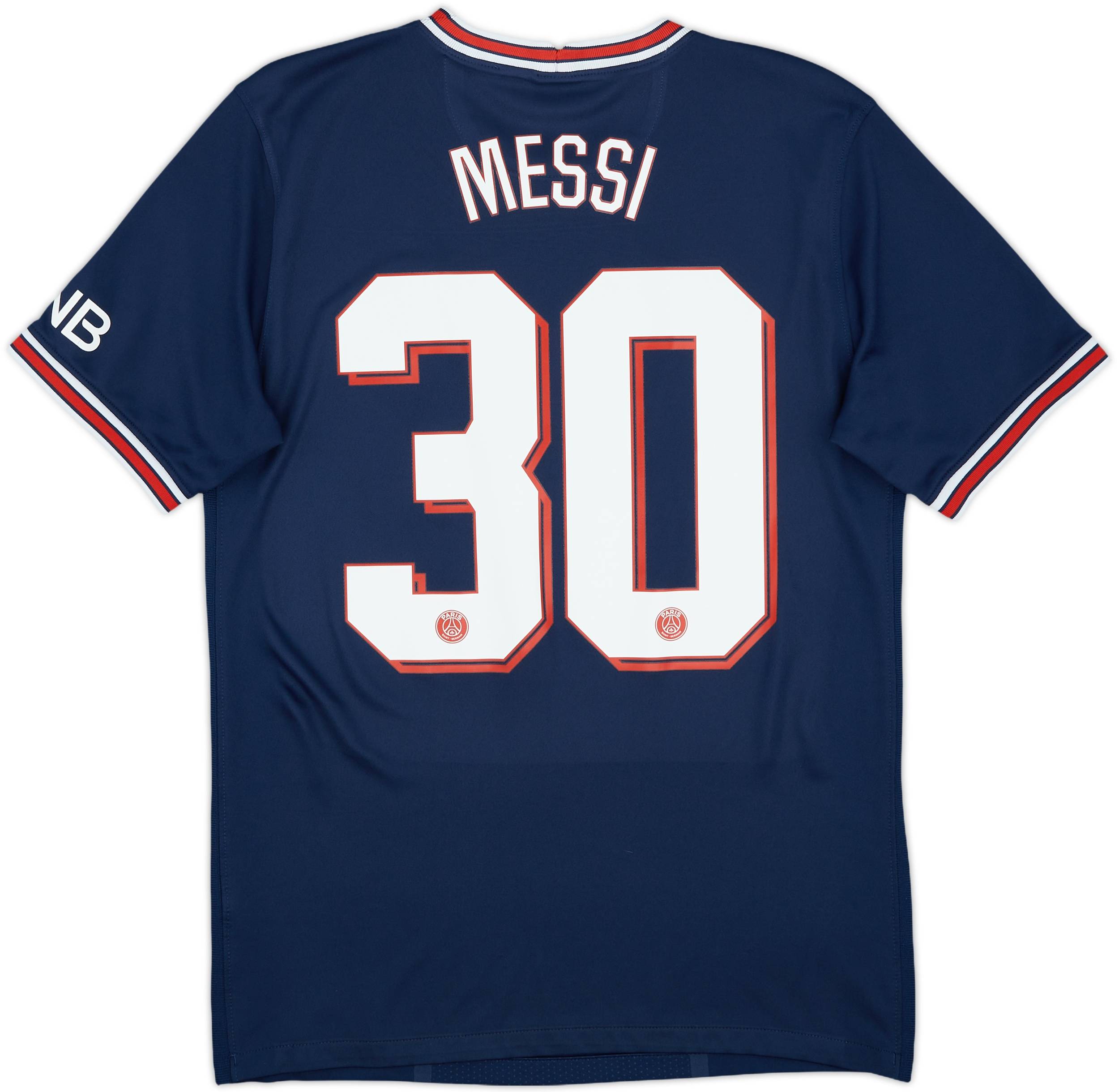2021-22 Paris Saint-Germain Home Shirt Messi #30 - 9/10 - (S)