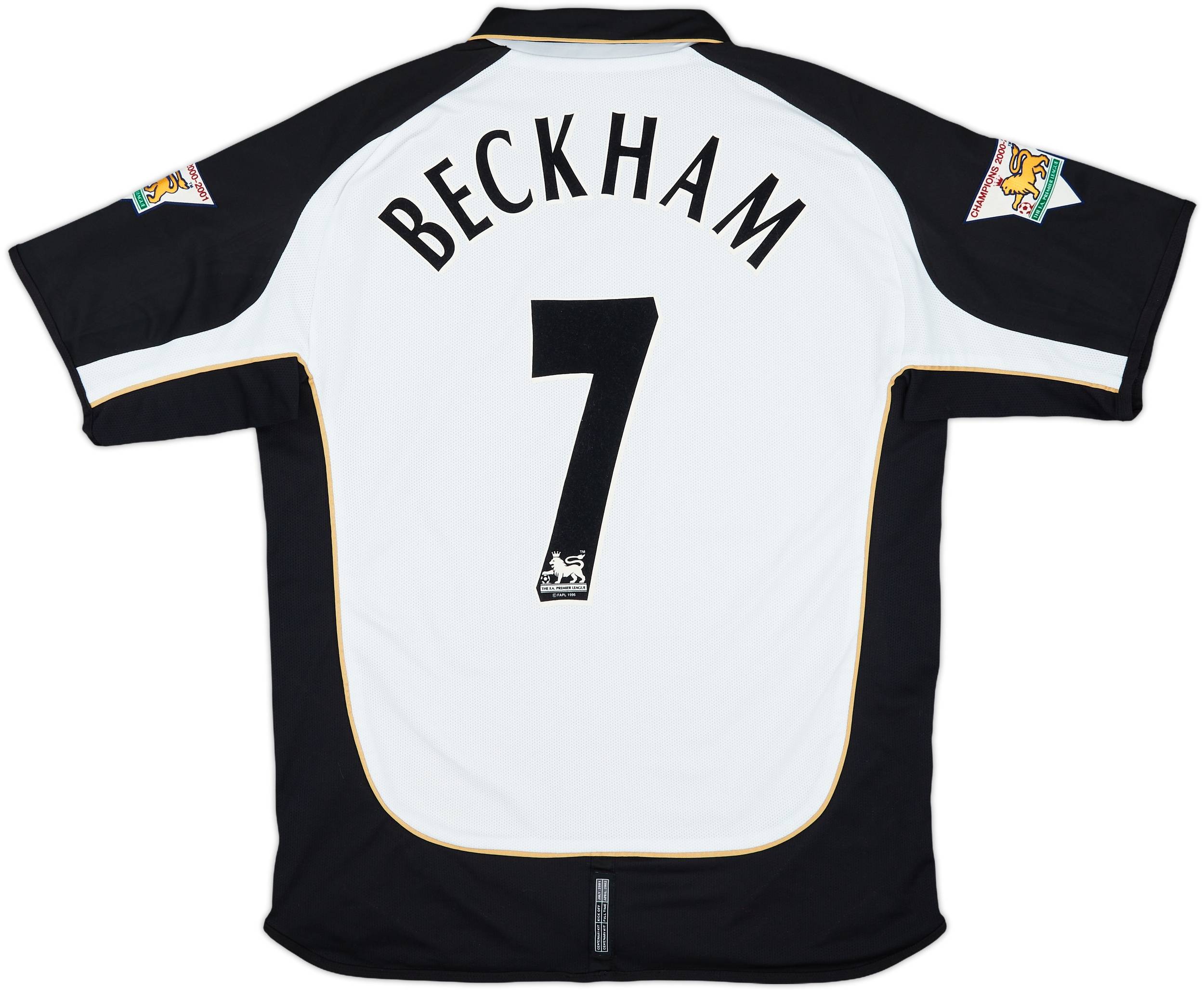2001-02 Manchester United Centenary Away/Third Shirt Beckham #7 - 9/10 - (L)