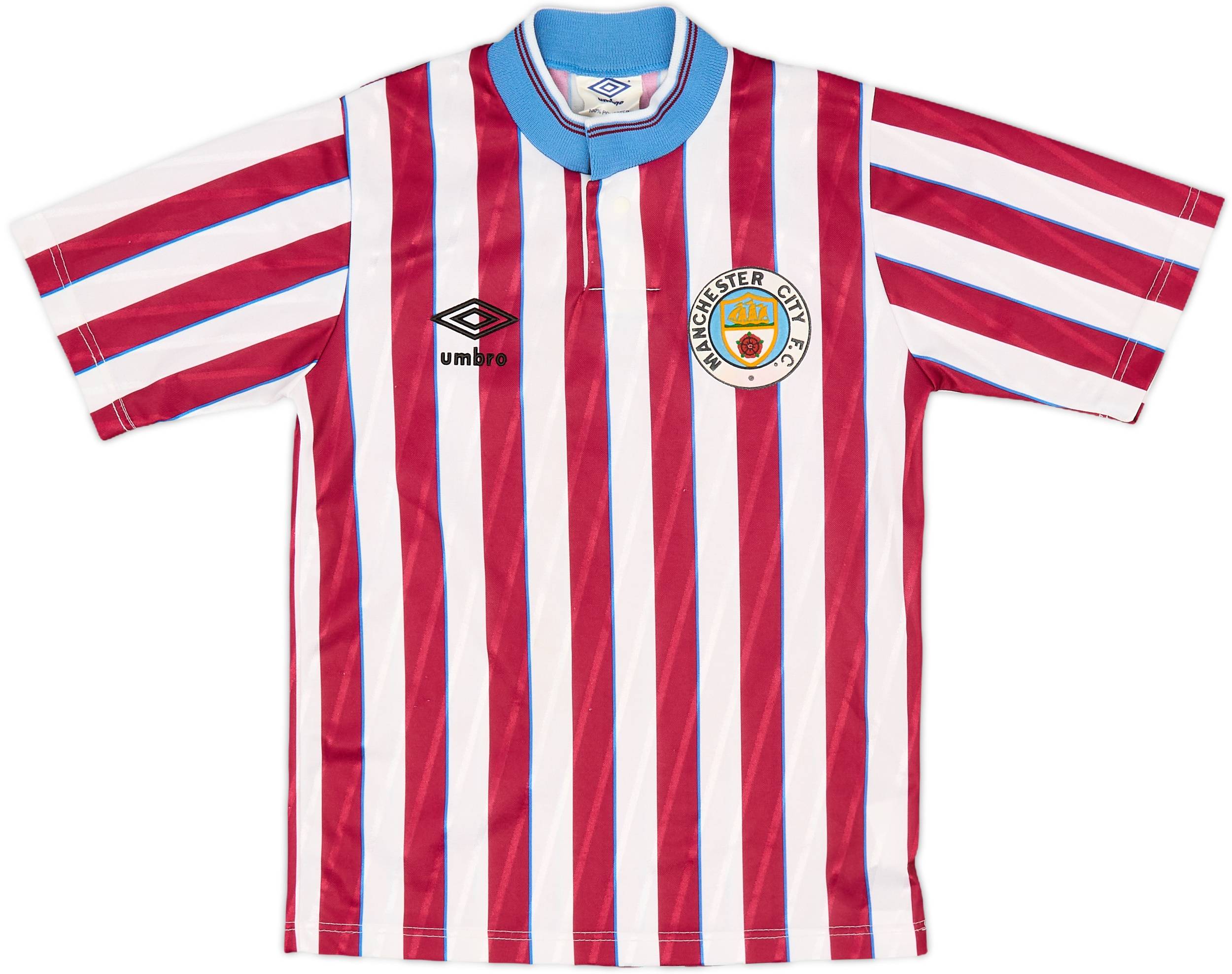1988-90 Manchester City Away Shirt - 8/10 - (S.Boys)