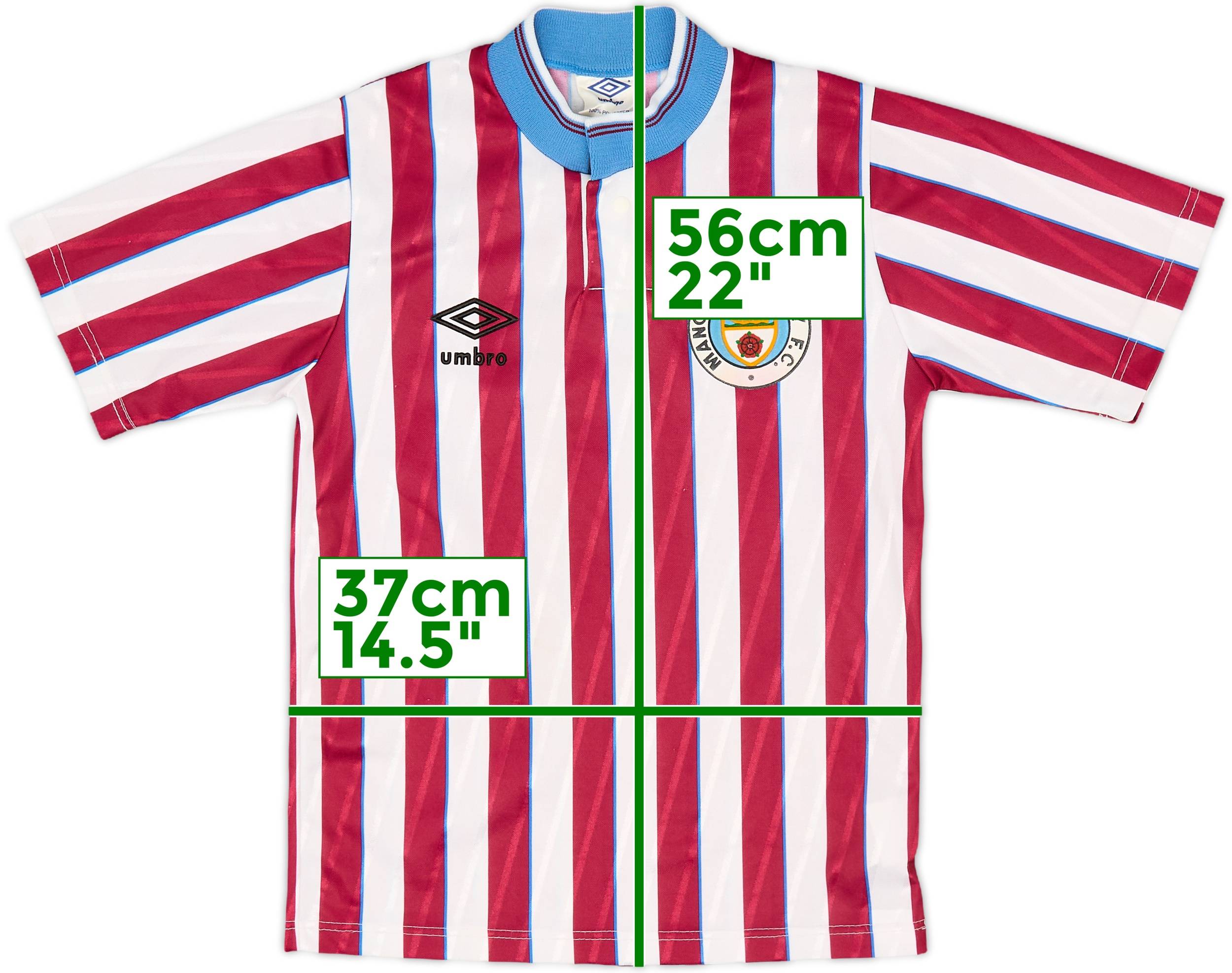 1988-90 Manchester City Away Shirt - 8/10 - (S.Boys)