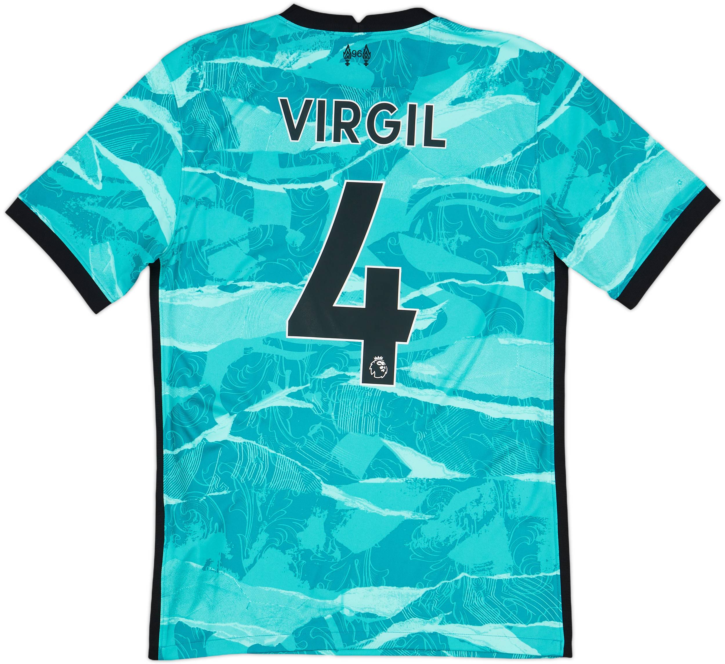 2020-21 Liverpool Away Shirt Virgil #4 - 9/10 - (S)