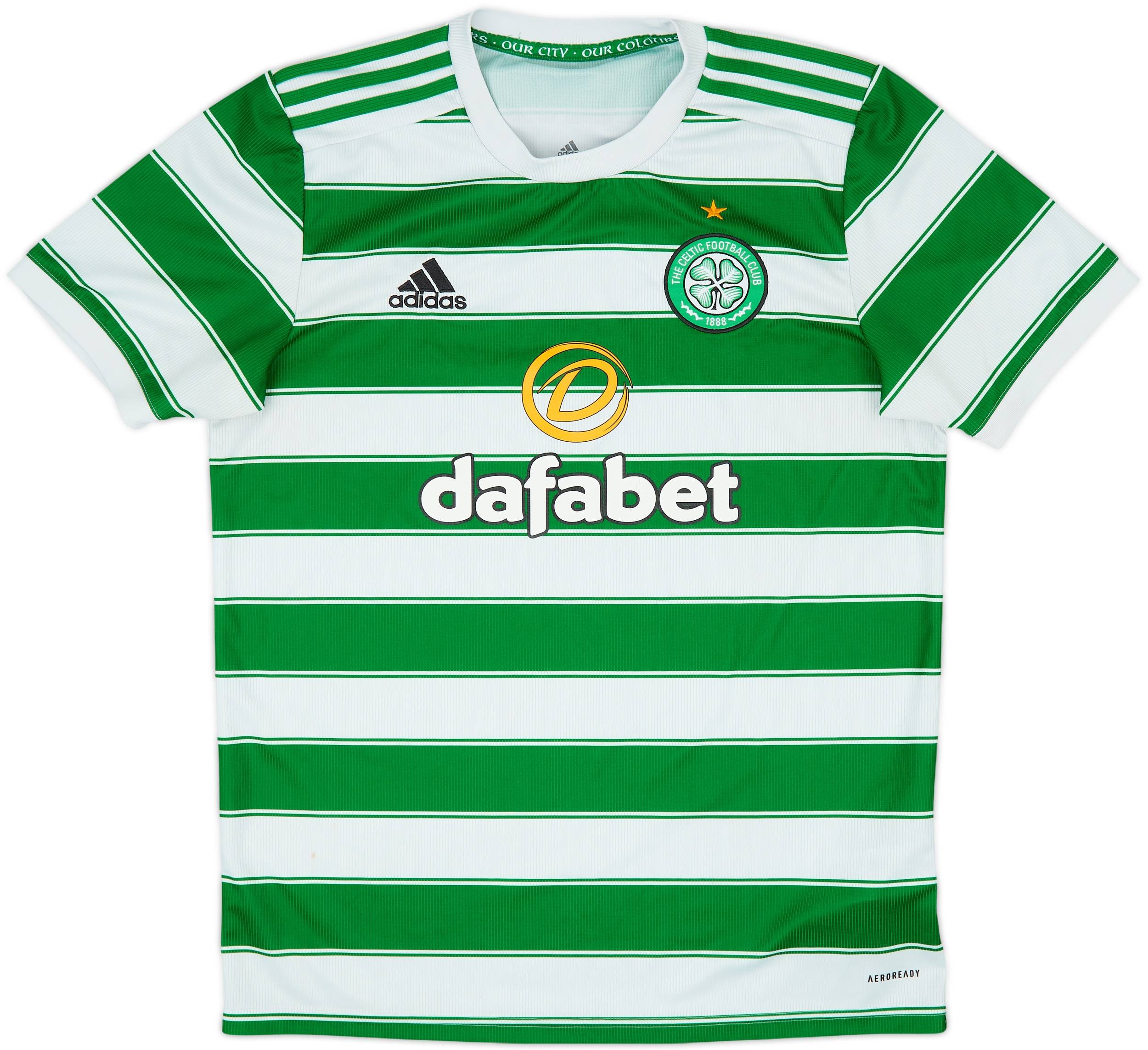 2021-22 Celtic Home Shirt - 9/10 - (M)