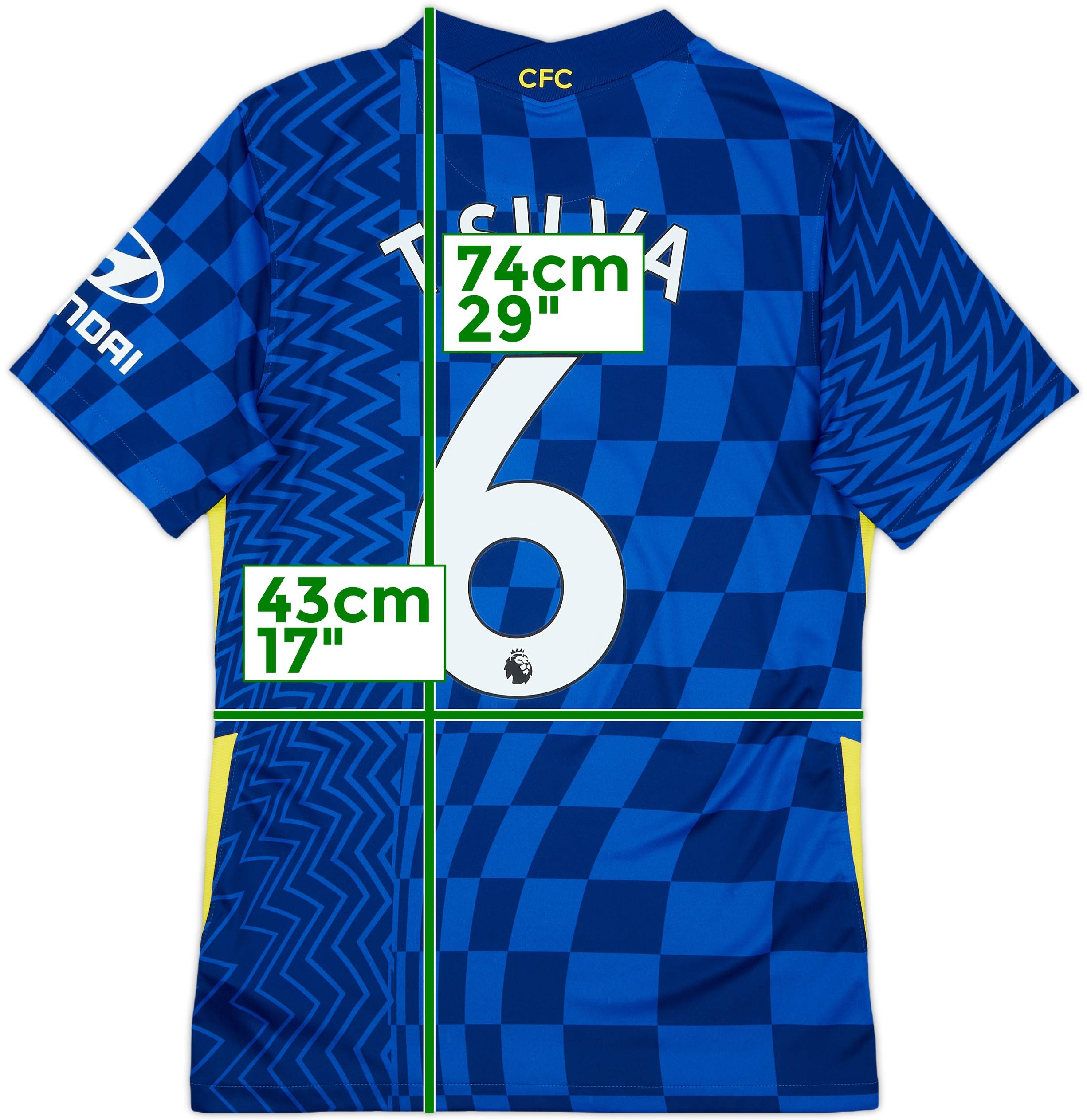 2021-22 Chelsea Home Shirt T.Silva #6 - 10/10 - (S)