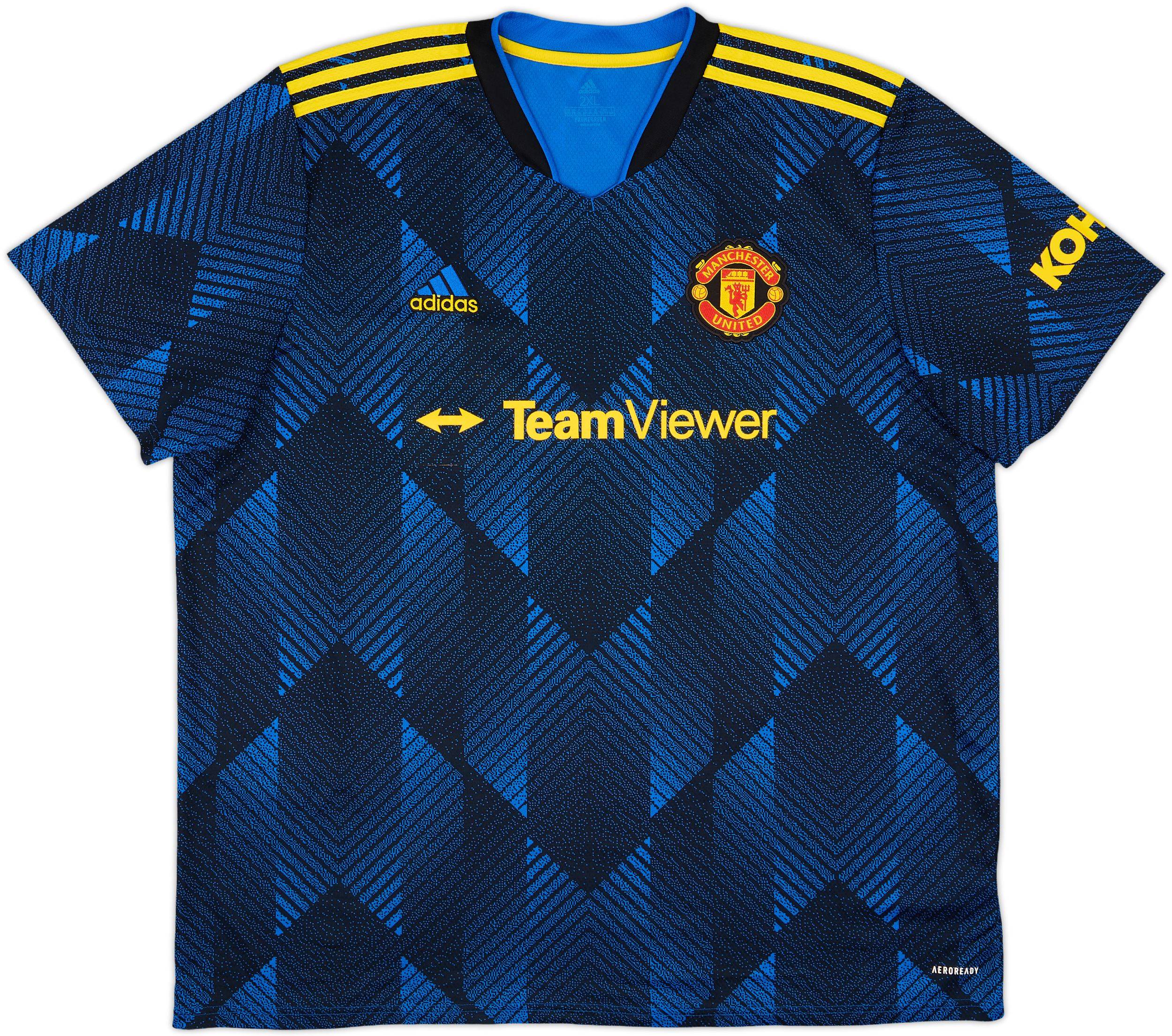 2021-22 Manchester United Third Shirt - 4/10 - (XXL)