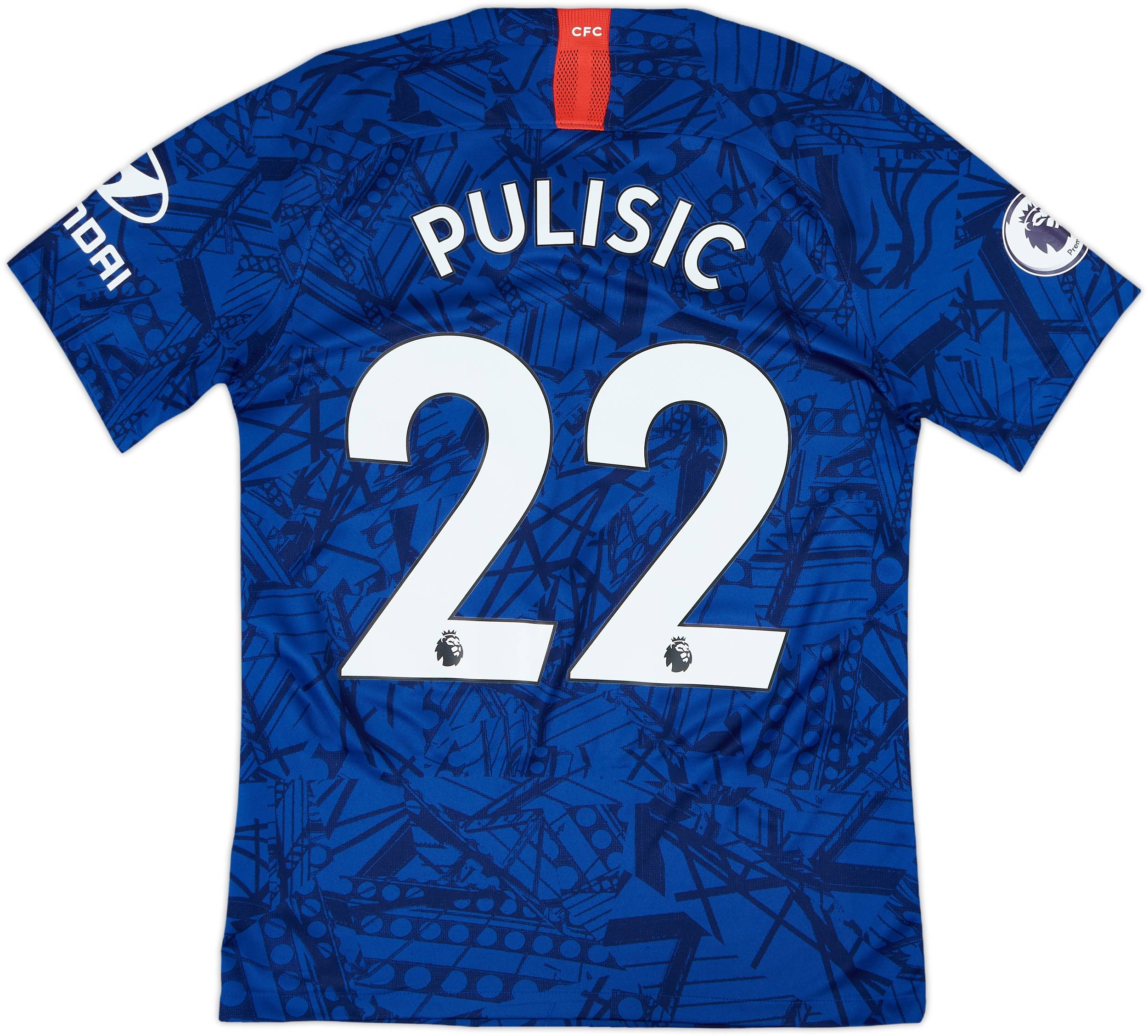2019-20 Chelsea Home Shirt Pulisic #22 - 9/10 - (S)