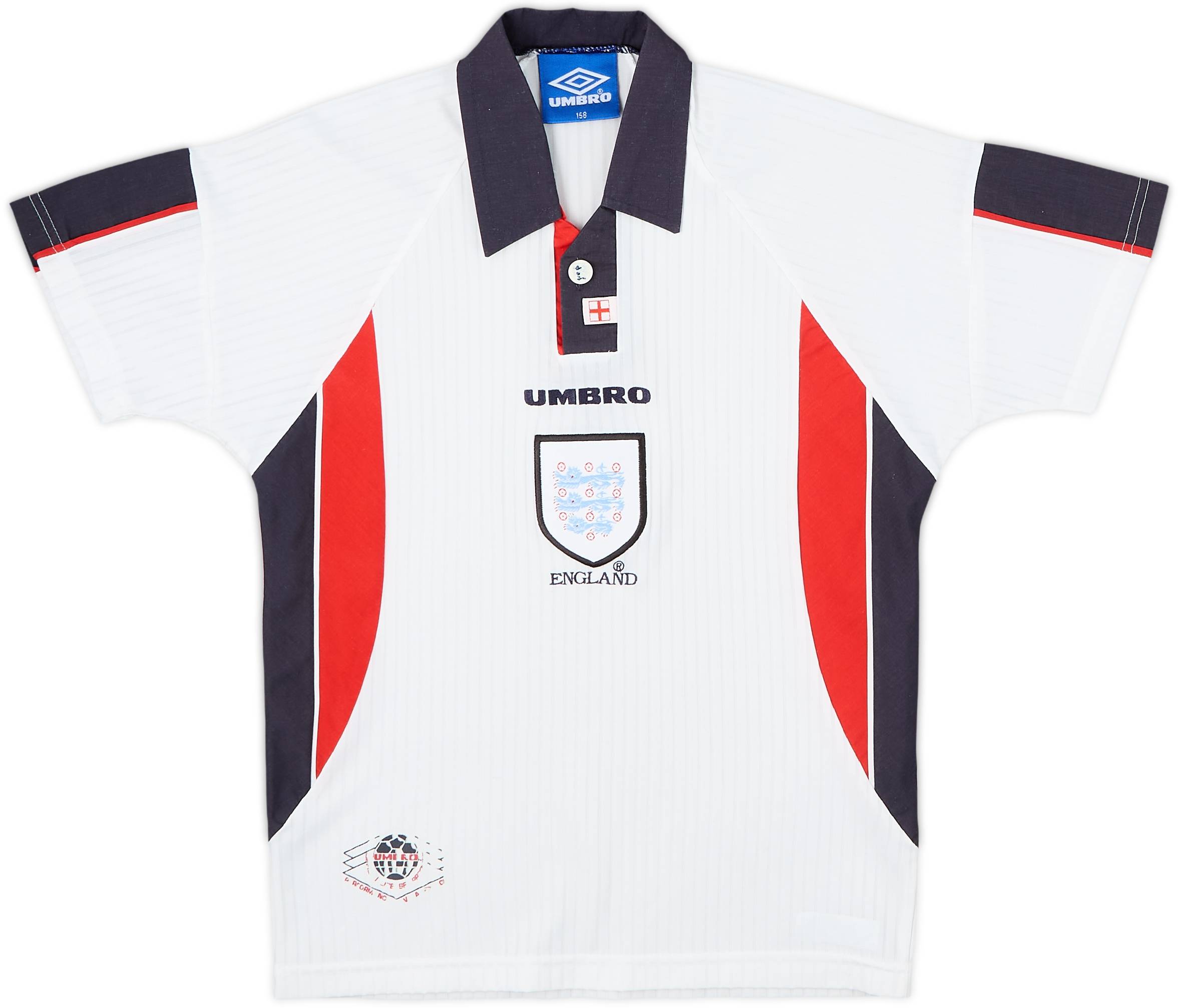 1997-99 England Home Shirt - 9/10 - (L.Boys)