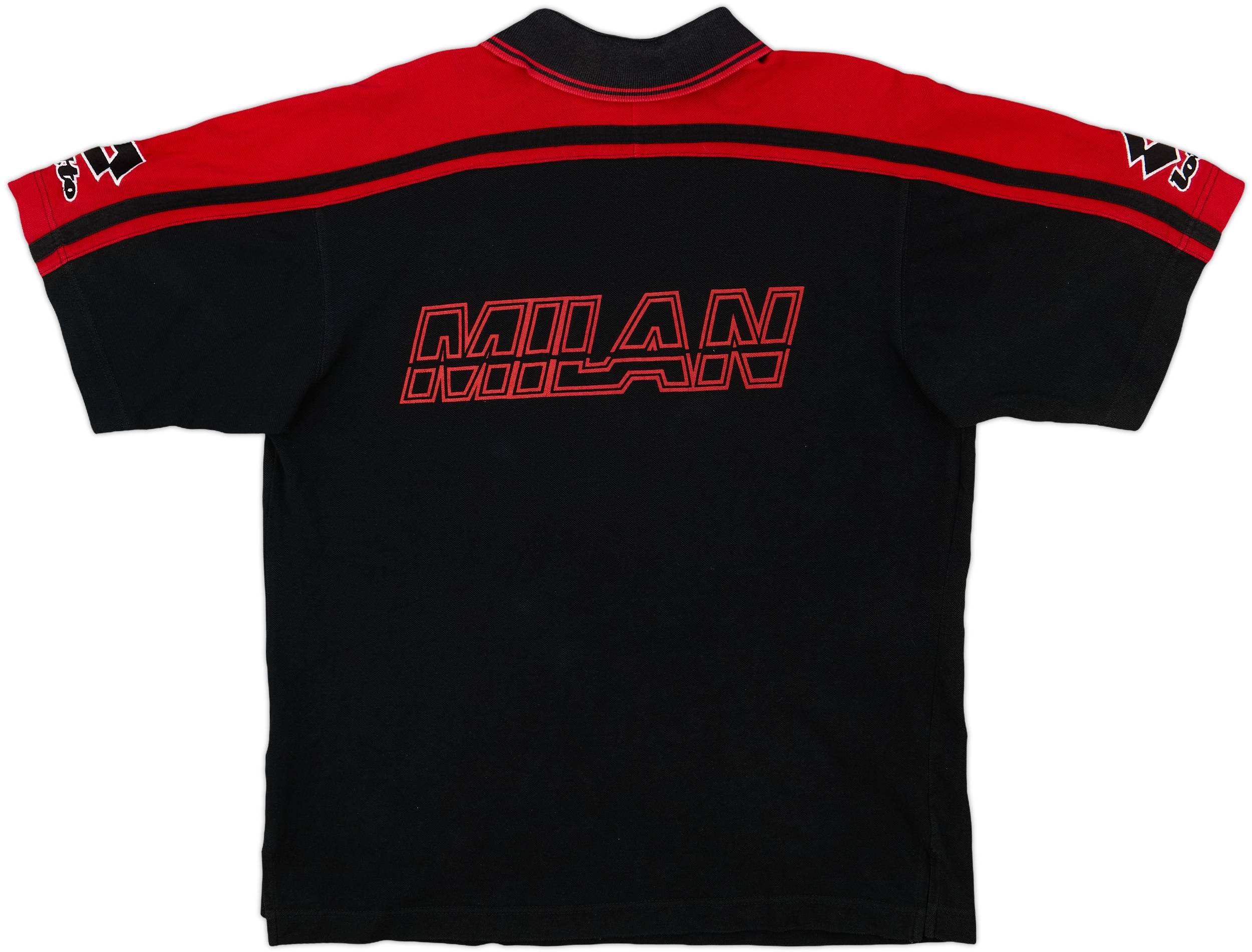 1997-98 AC Milan Lotto Polo Shirt - 8/10 - (L)