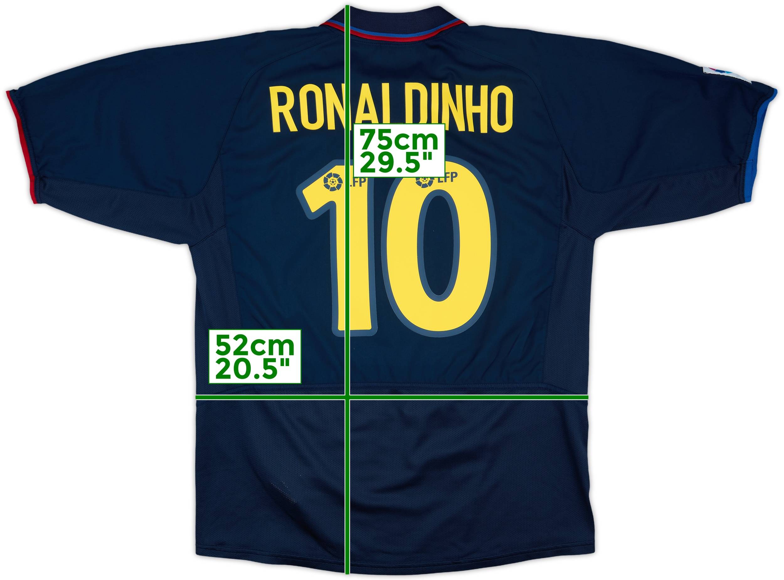 2003-04 Barcelona Third Shirt Ronaldinho #10 - 9/10 - (L)