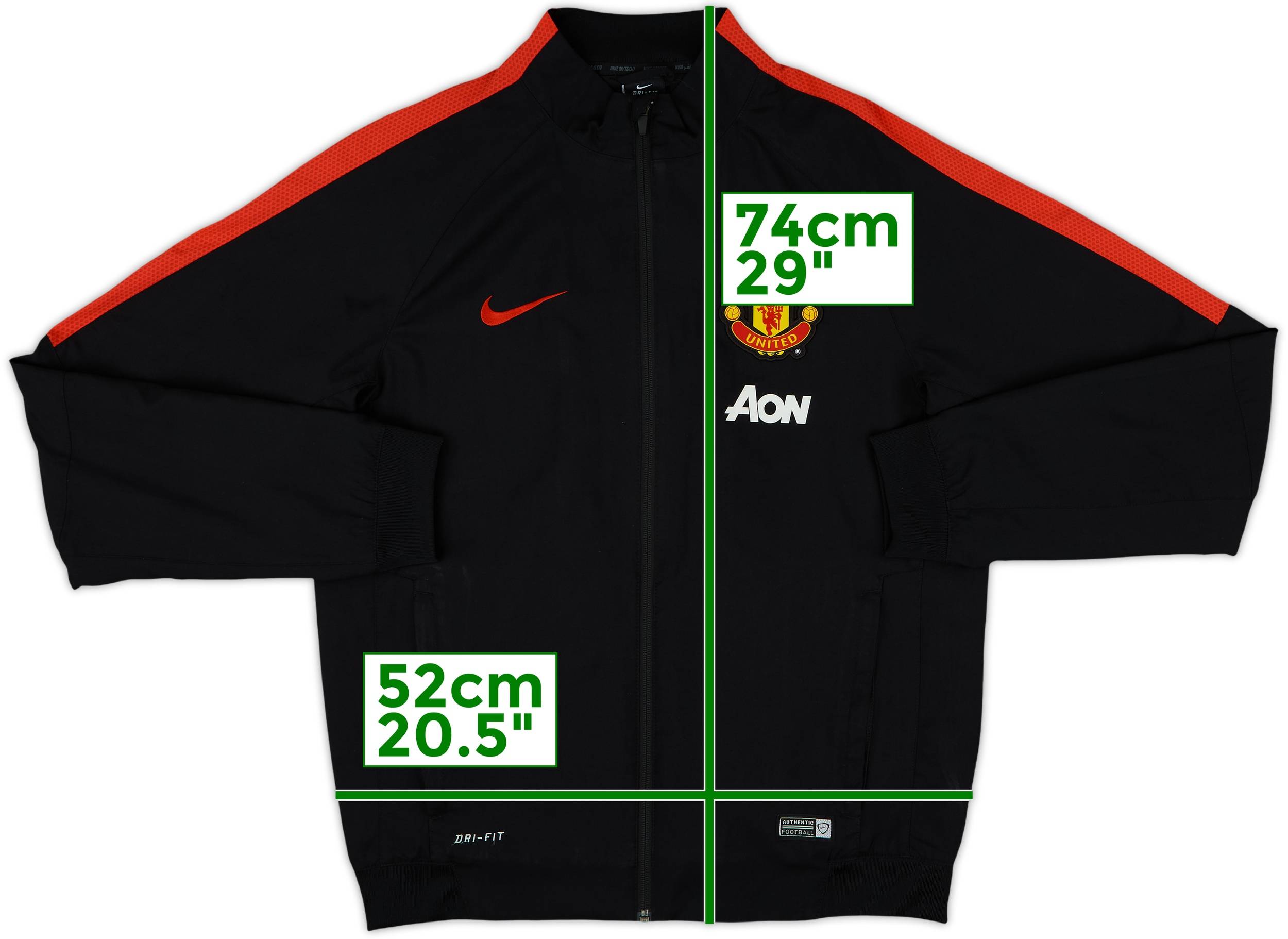 2014-15 Manchester United Nike Track Jacket - 8/10 - (M)
