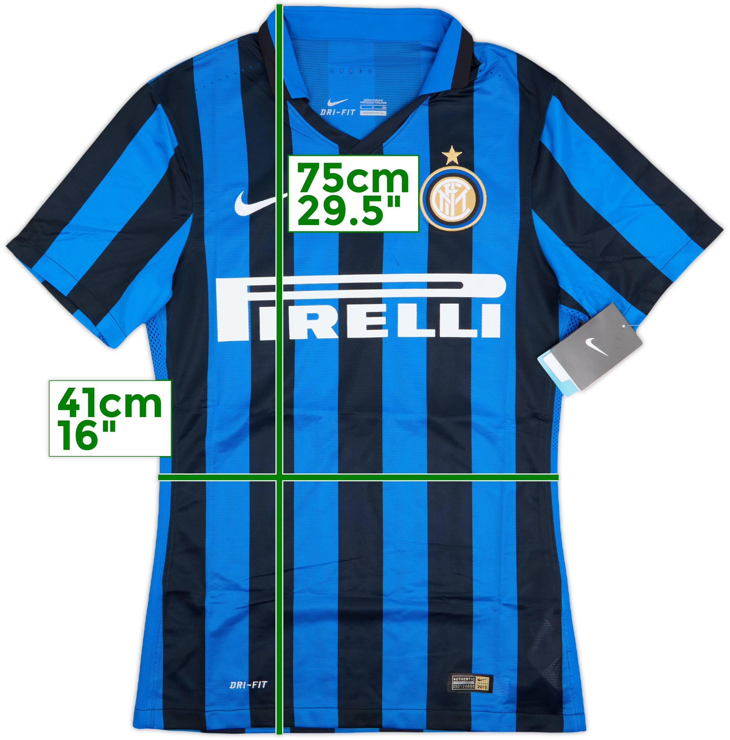 2015-16 Inter Milan Authentic Home Shirt (S)