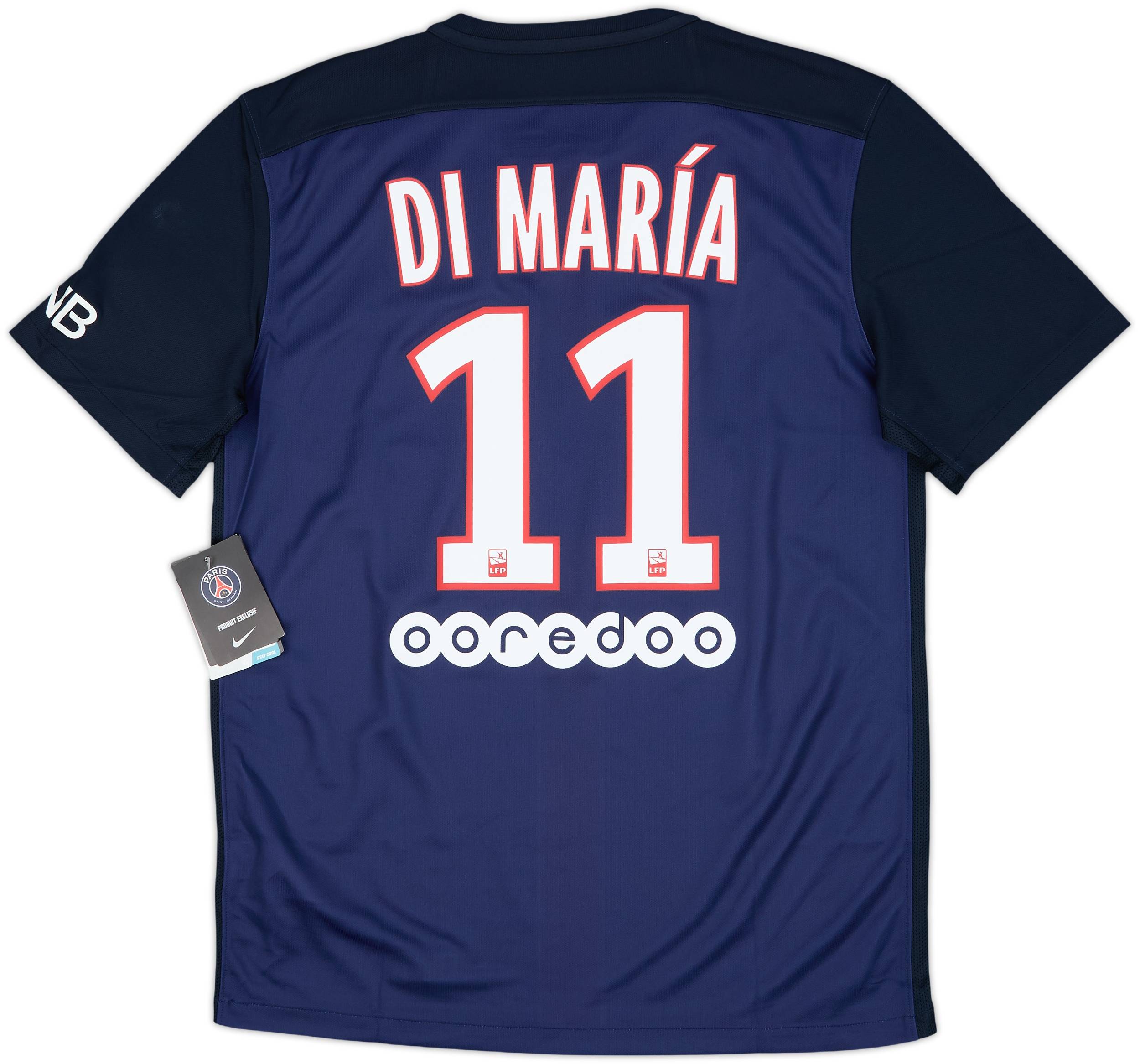 パリ・サンジェルマン DI MARÍA 11 2015-16 Paris Saint-Germain Home Shirt Di Maria #11 (M)