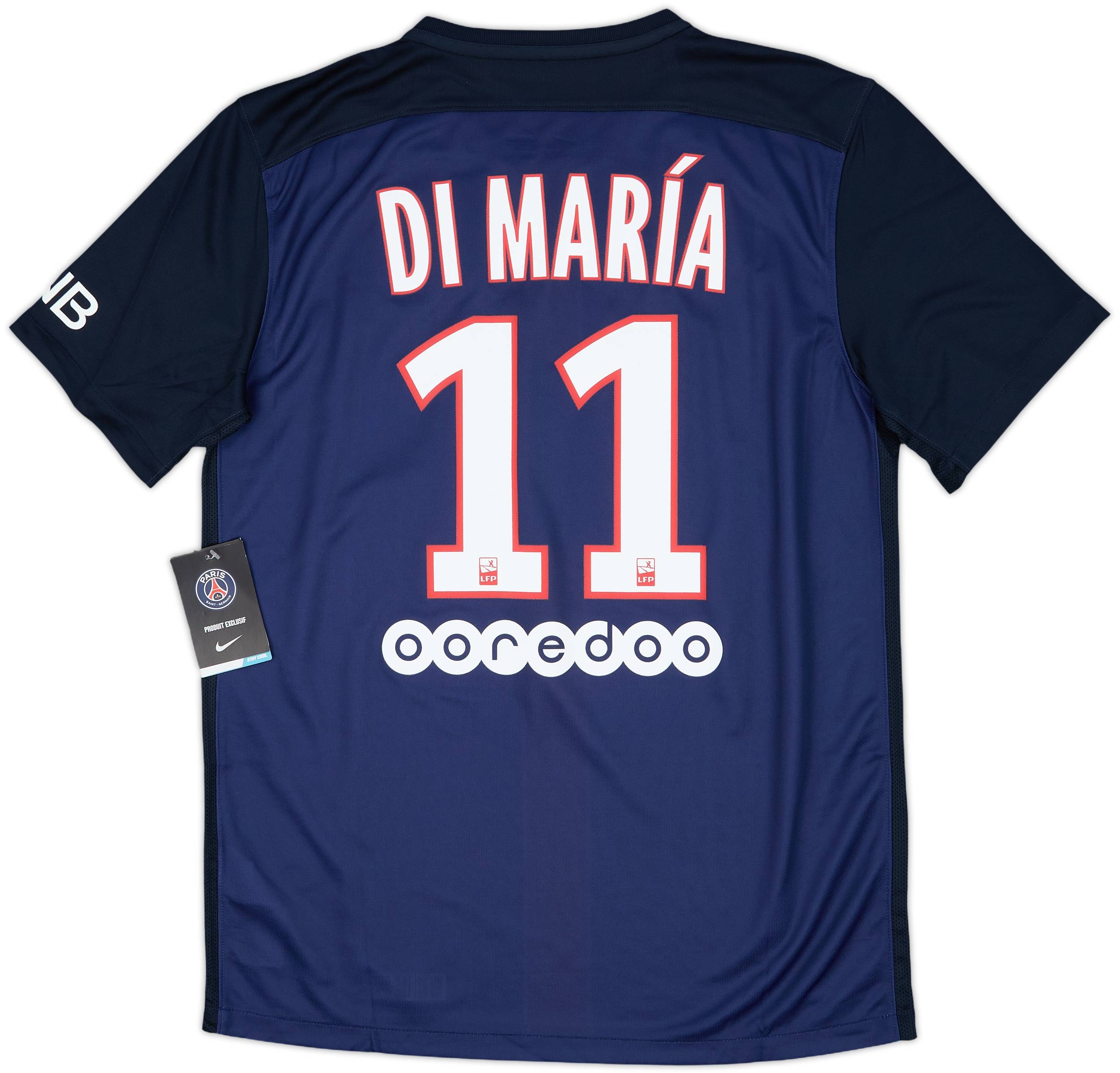 パリ・サンジェルマン DI MARÍA 11 2015-16 Paris Saint-Germain Home Shirt Di Maria #11 (M)