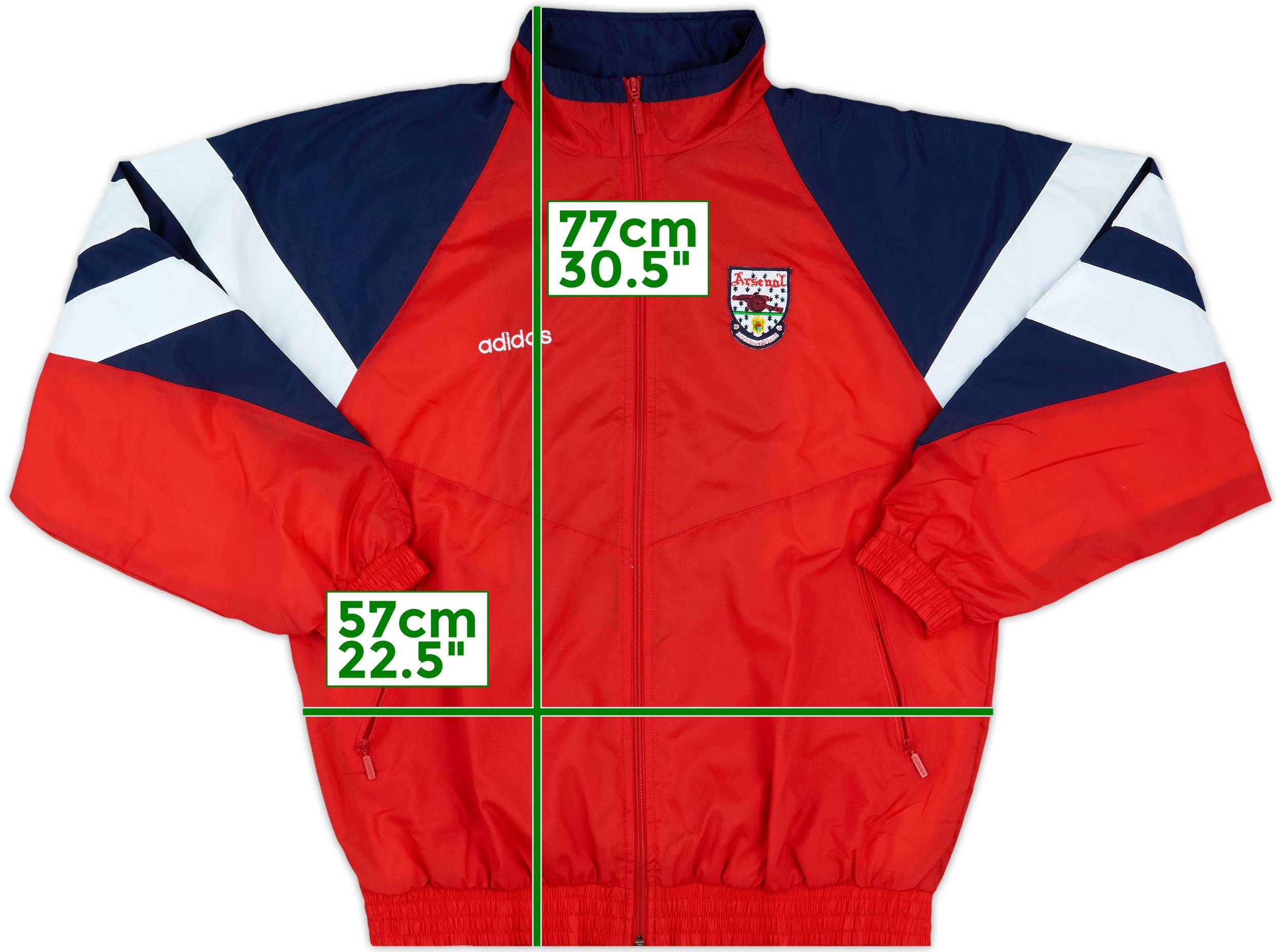 1992-94 Arsenal adidas Track Jacket - 9/10 - (M)