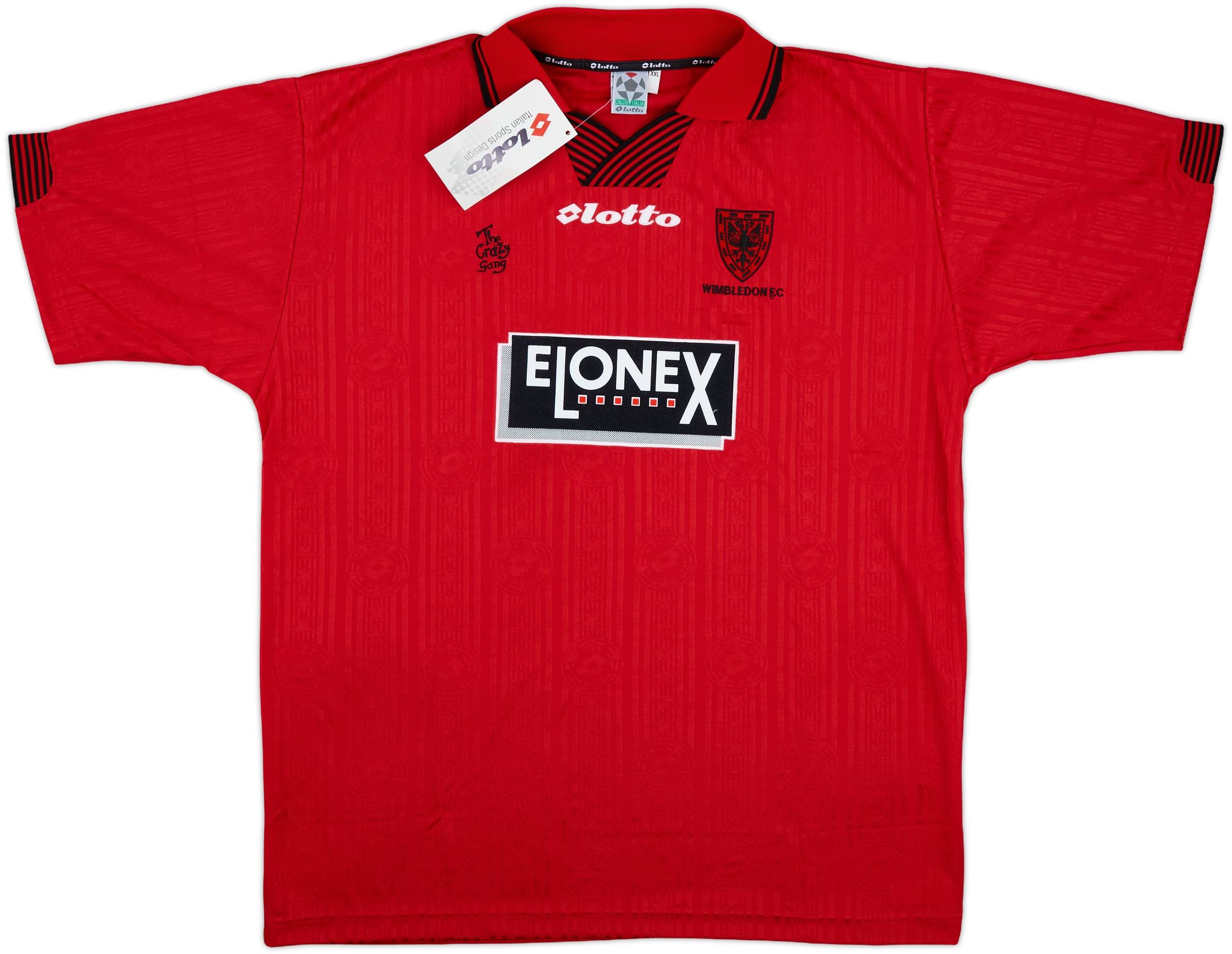 は*か様 Wimbledon FC 赤 シャツ lotto 1997- ビンテー 1997-99 Wimbledon Away Shirt (XXL)