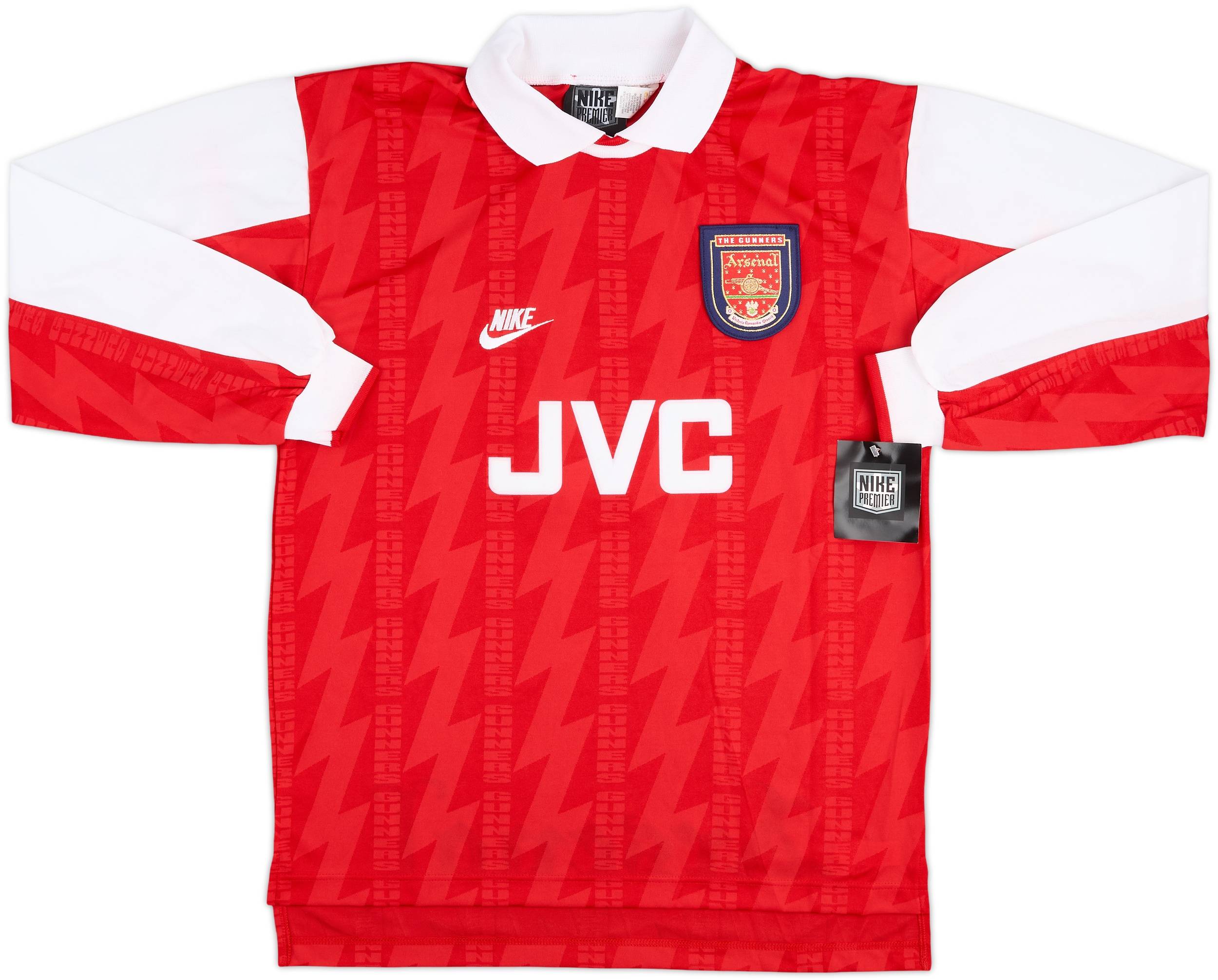 1994-96 Arsenal Player Issue Home L/S Shirt #8 (M)