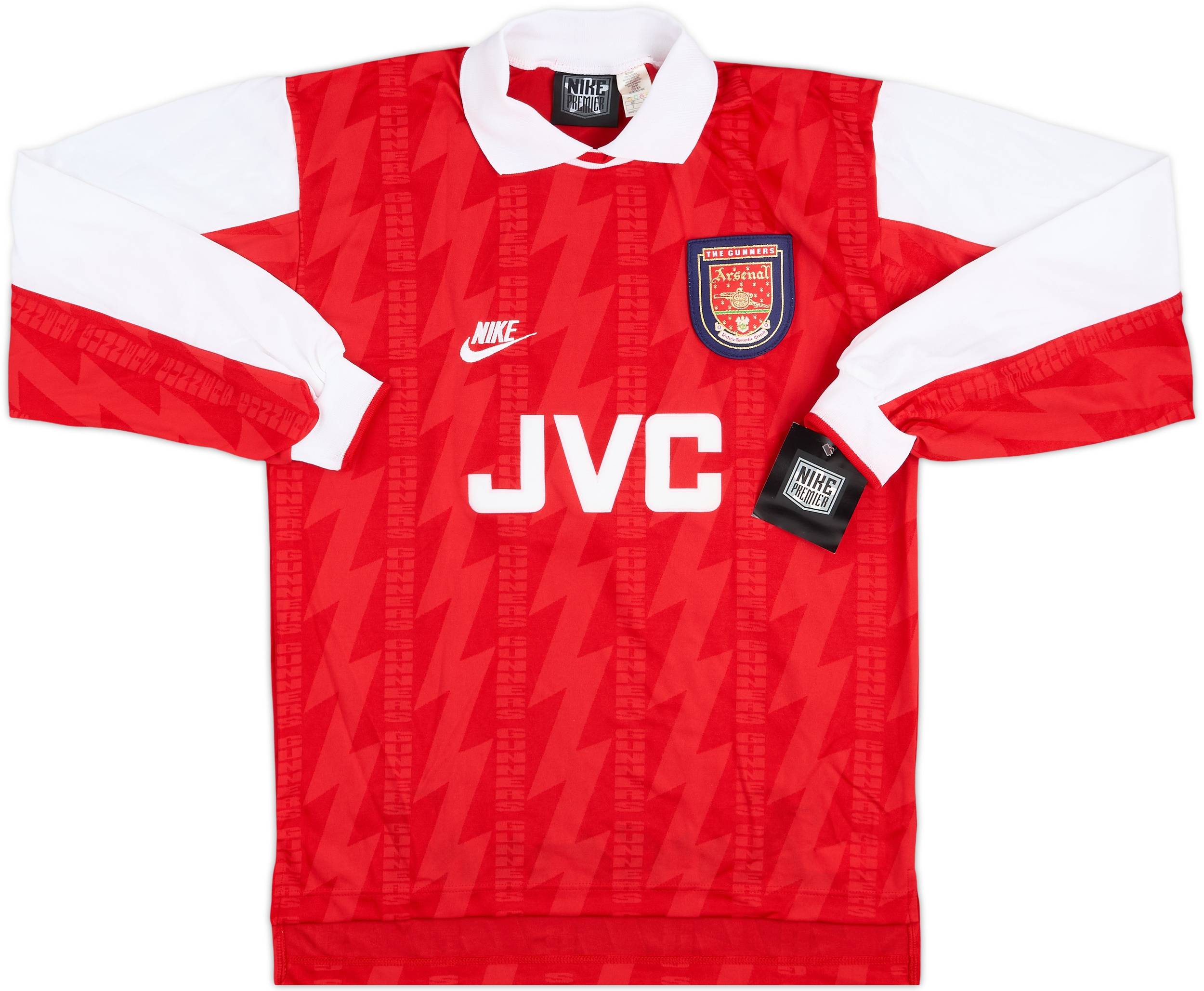 1994-96 Arsenal Player Issue Home L/S Shirt #6 (S)