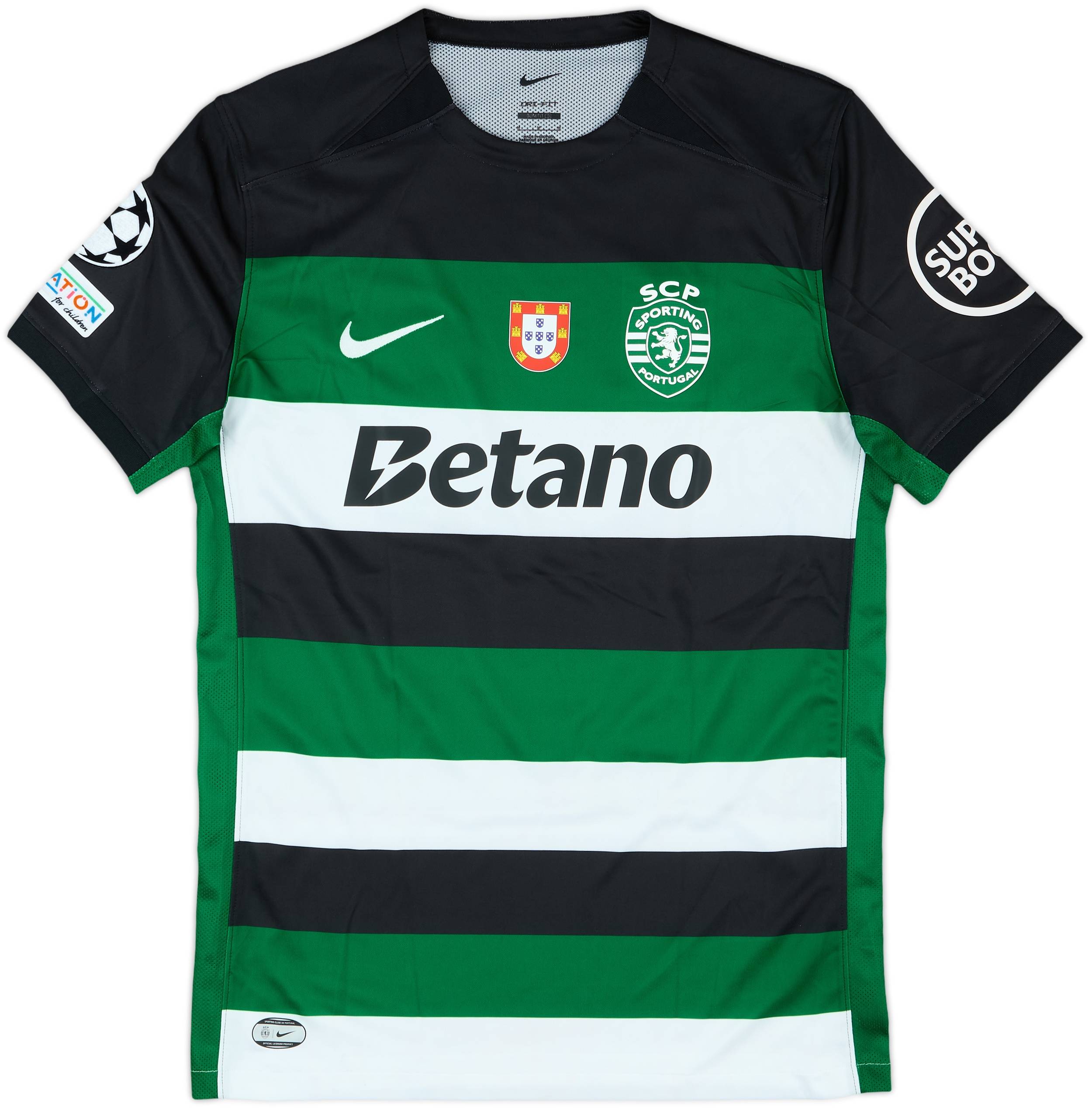 2024-25 Sporting CP Match Issue Champions League Home Shirt Geny #21