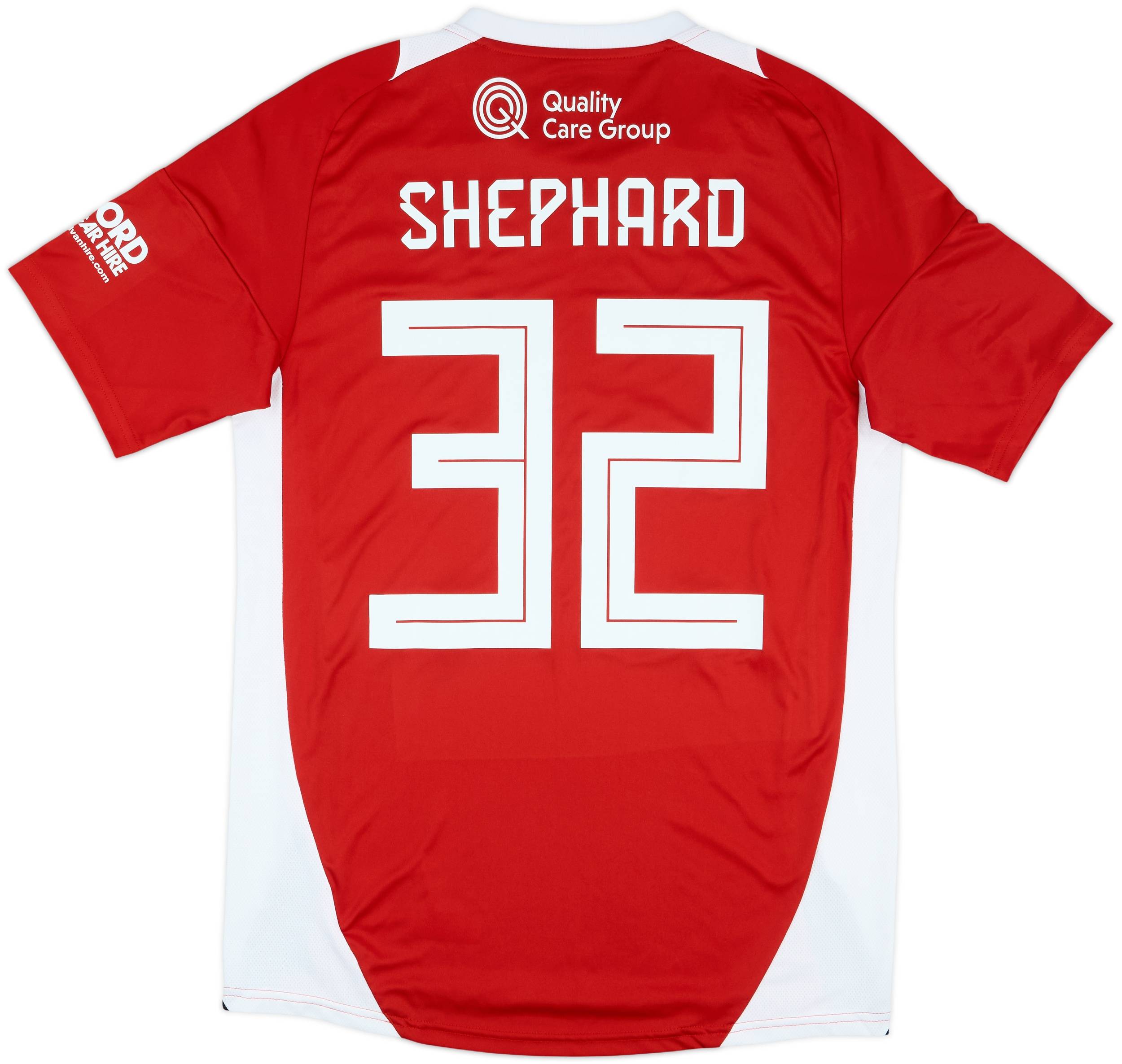 2024-25 Salford City Match Issue FA Cup Home Shirt Shephard #32