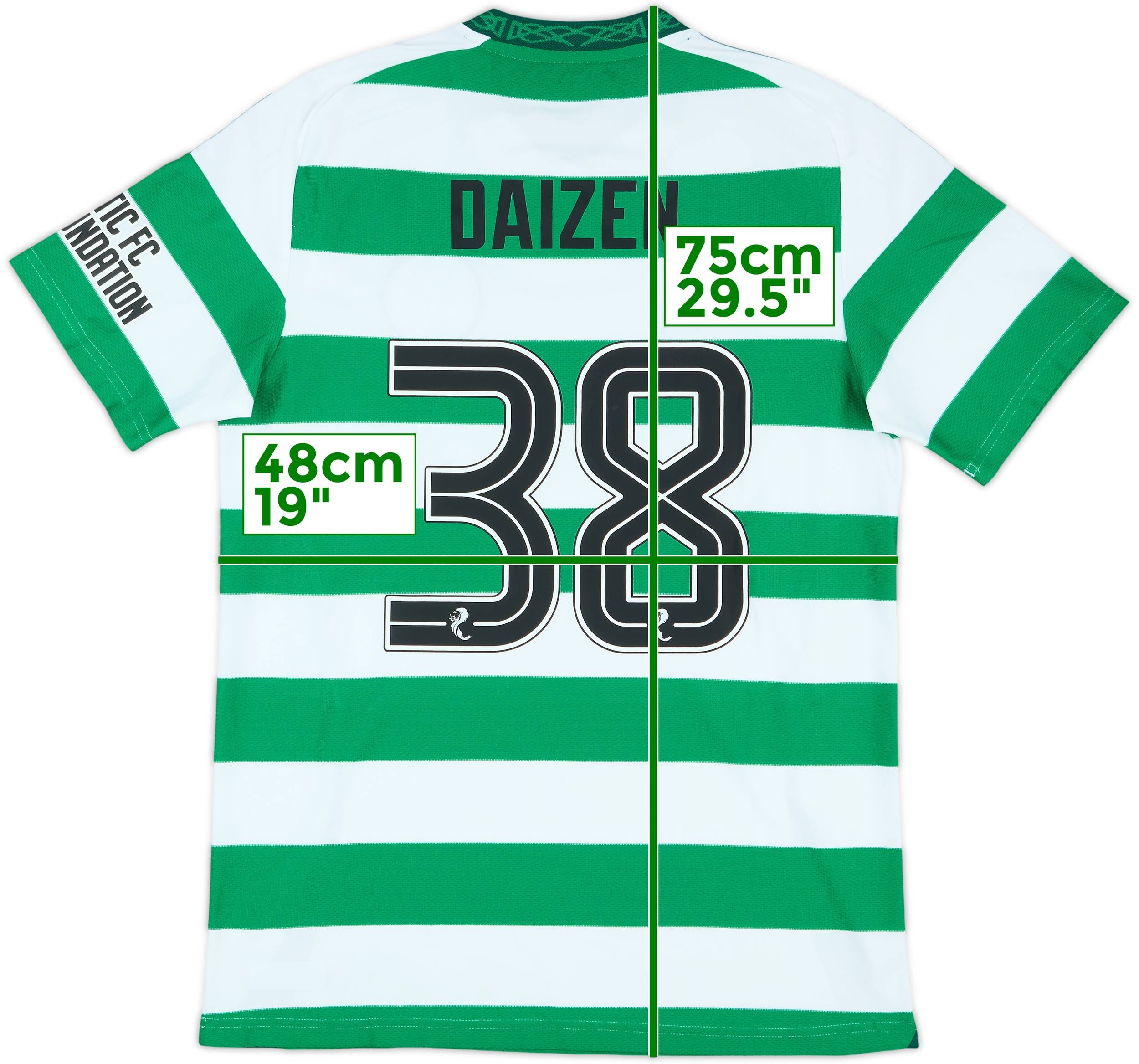 2024-25 Celtic Match Issue Home Shirt Daizen #38