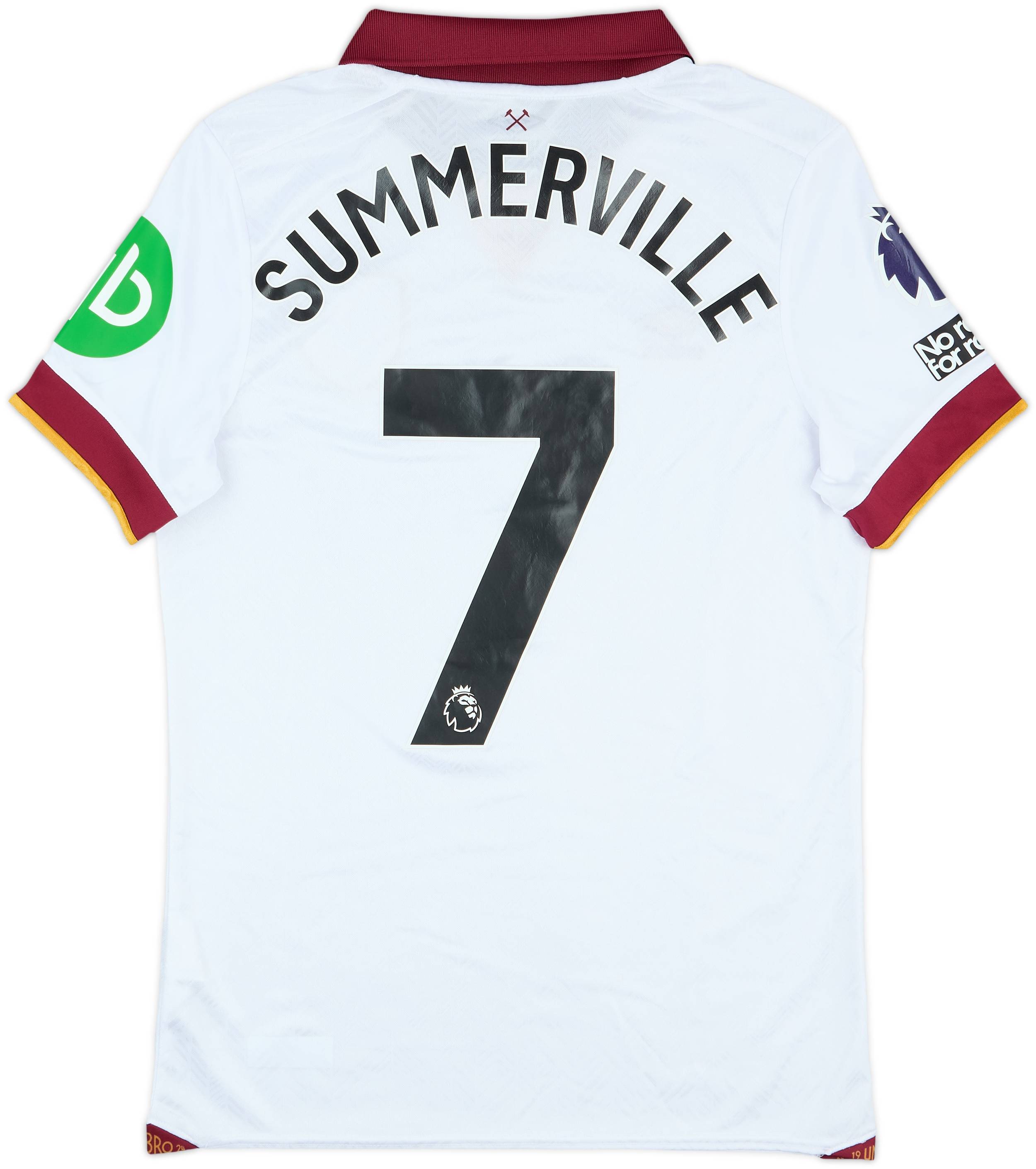 2024-25 West Ham Match Issue Third Shirt Summerville #7
