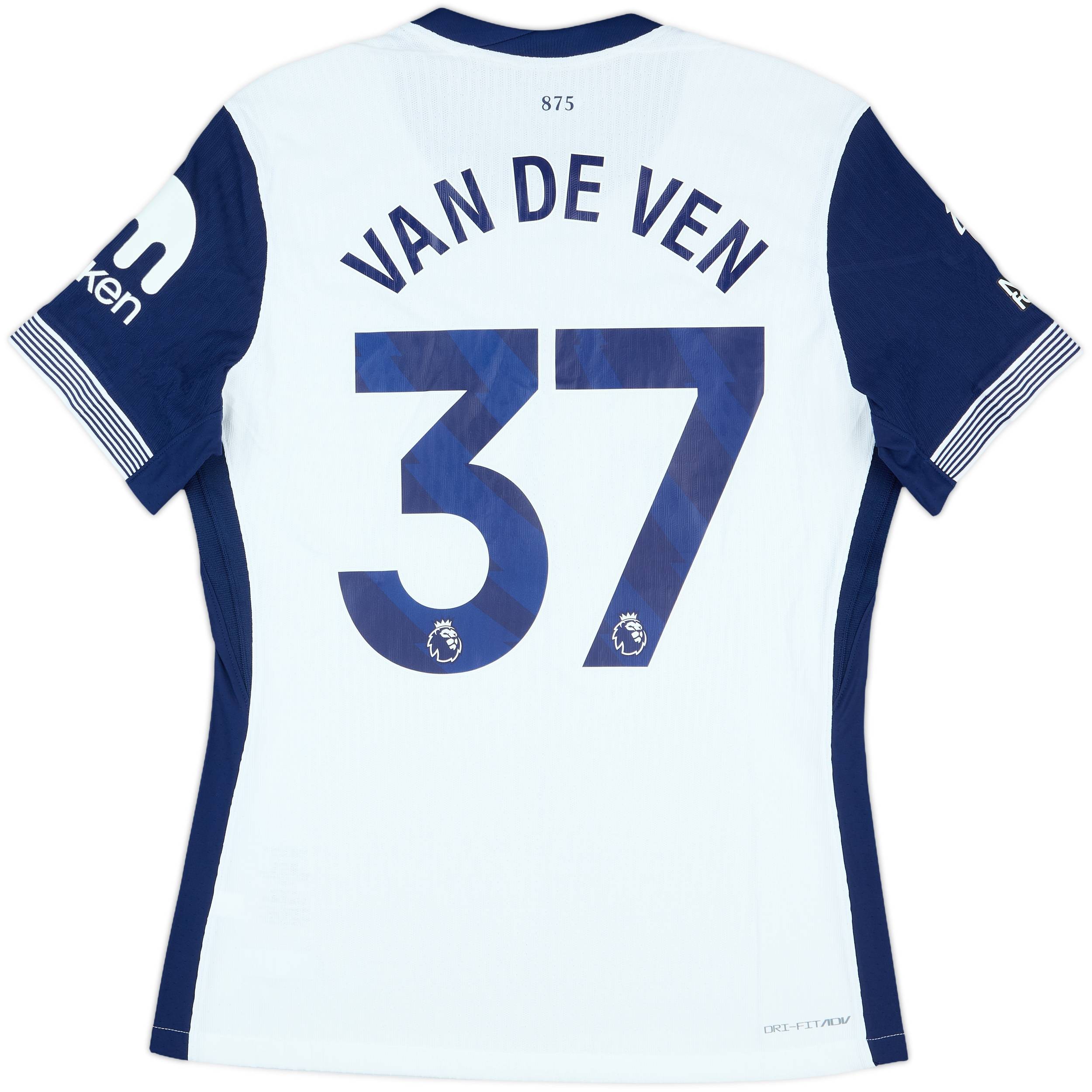 トッテナムホットスパー23-24シーズンゲームシャツ VAN DE VEN37 トッテナムホットスパー23-24シーズンゲームシャツ VAN DE VEN37