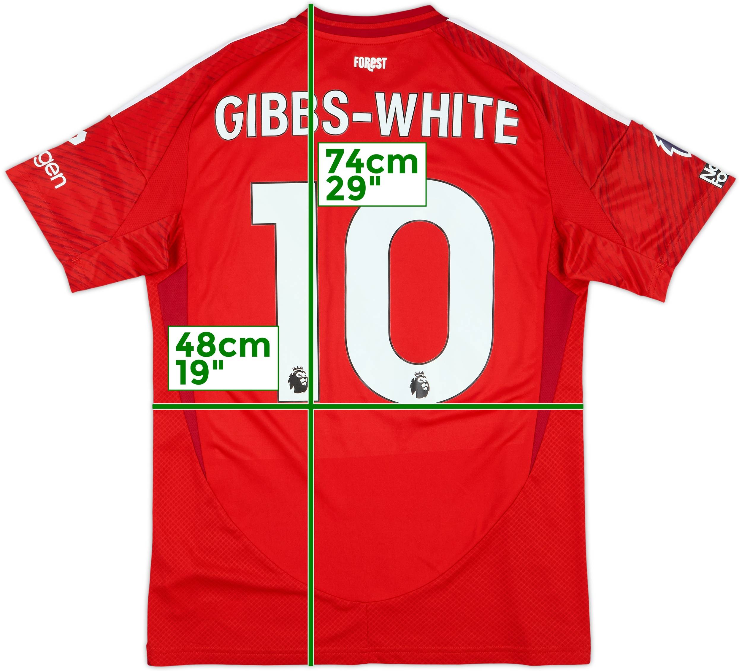 ノッティンガム・フォレスト シャツ GIBBS-WHITE 10 NEW Nottingham Forest 24/25 Home Jersey “Gibbs-White 10