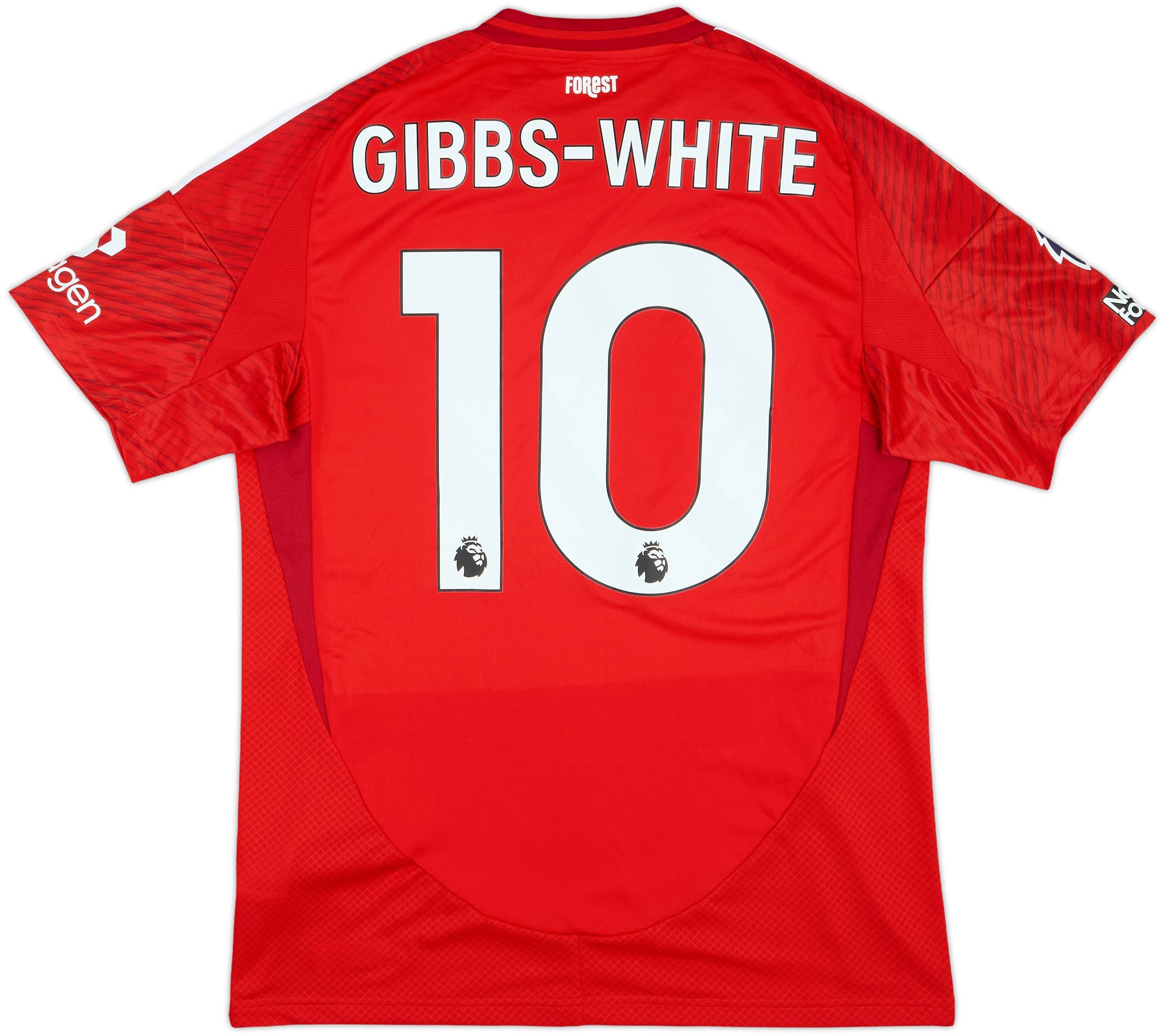 2024-25 Nottingham Forest Match Issue Home Shirt Gibbs-White #10