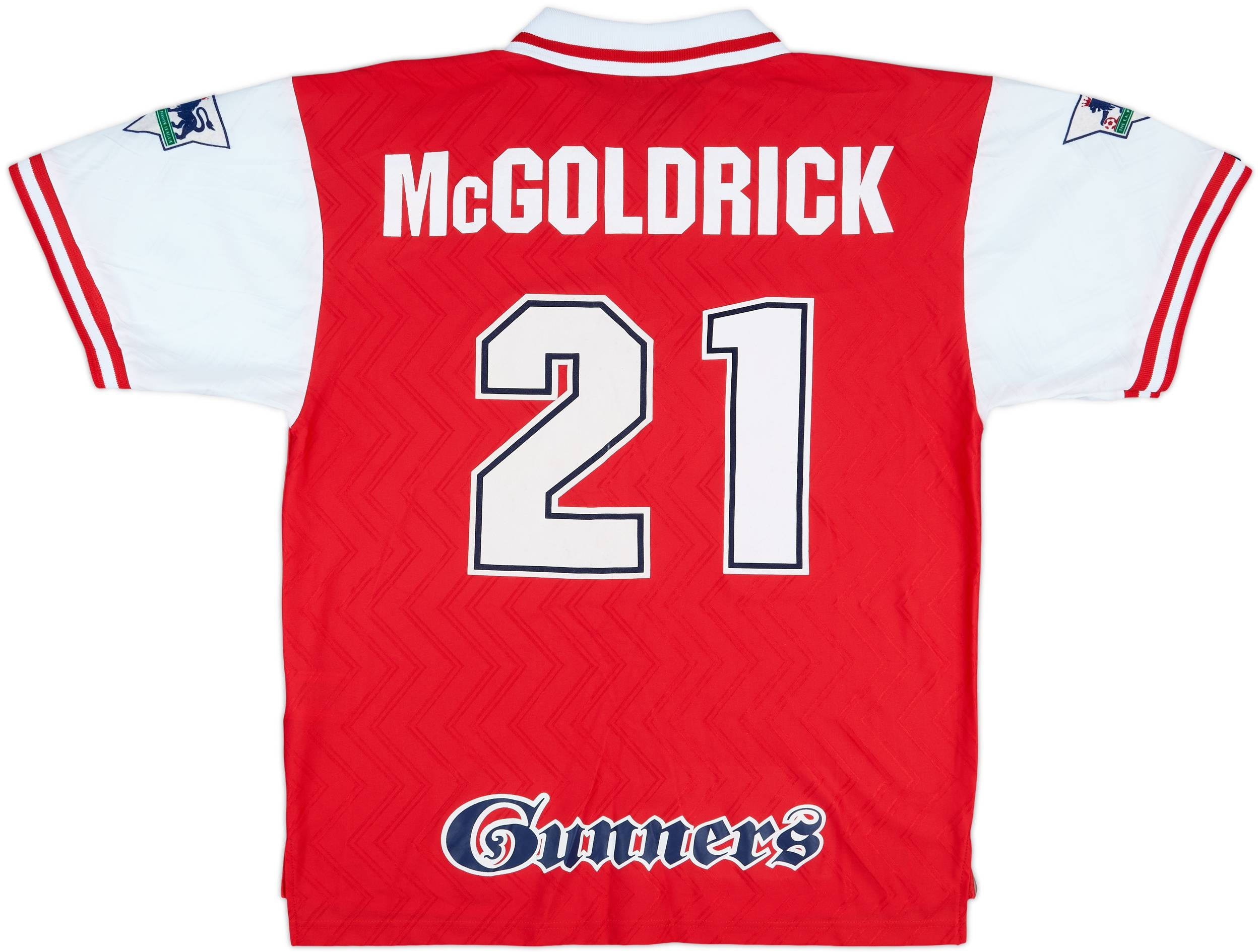 1996-97 Arsenal Match Issue Home Shirt McGoldrick #21