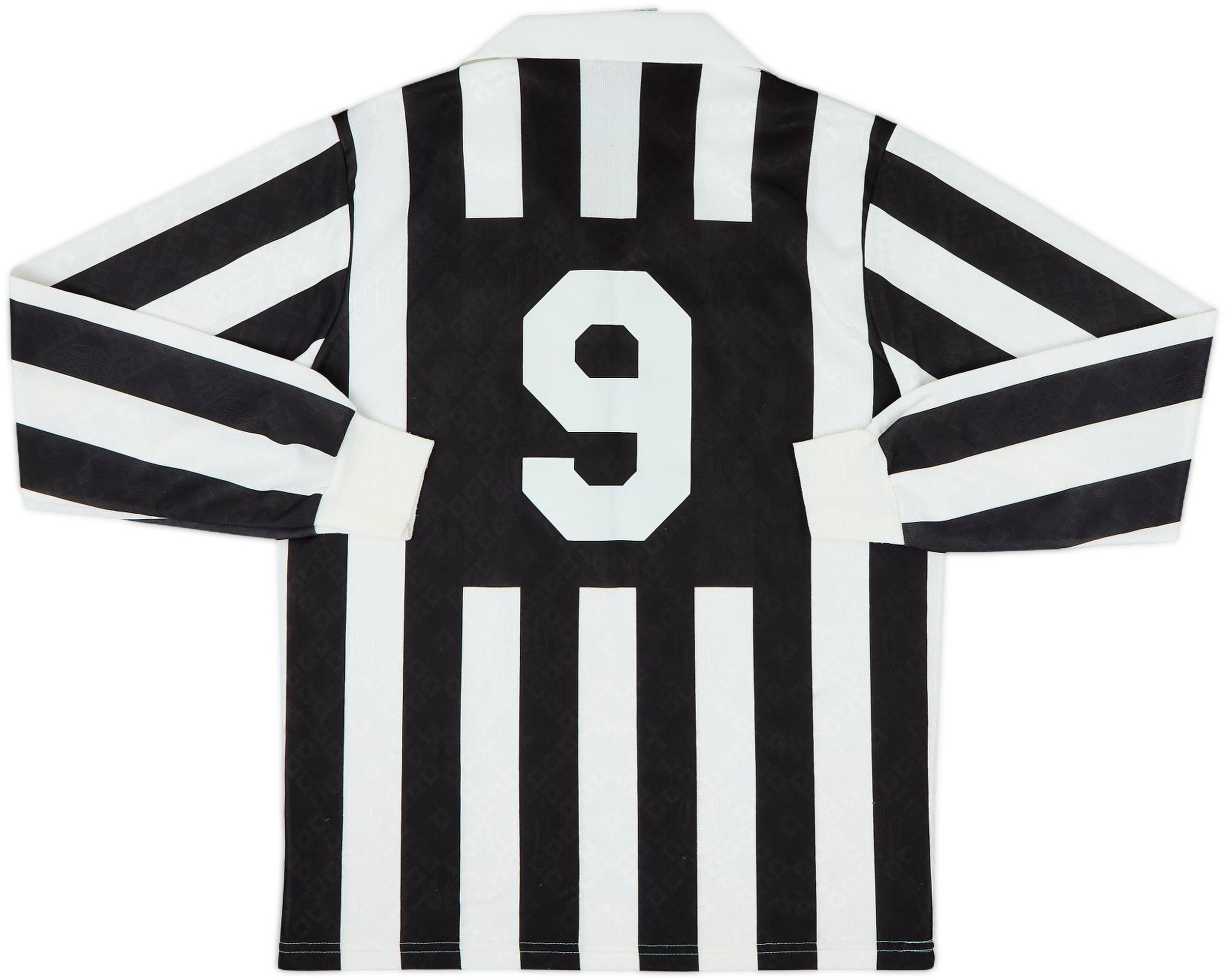 1989-90 Juventus Home L/S Shirt #9 - 8/10 - (S)